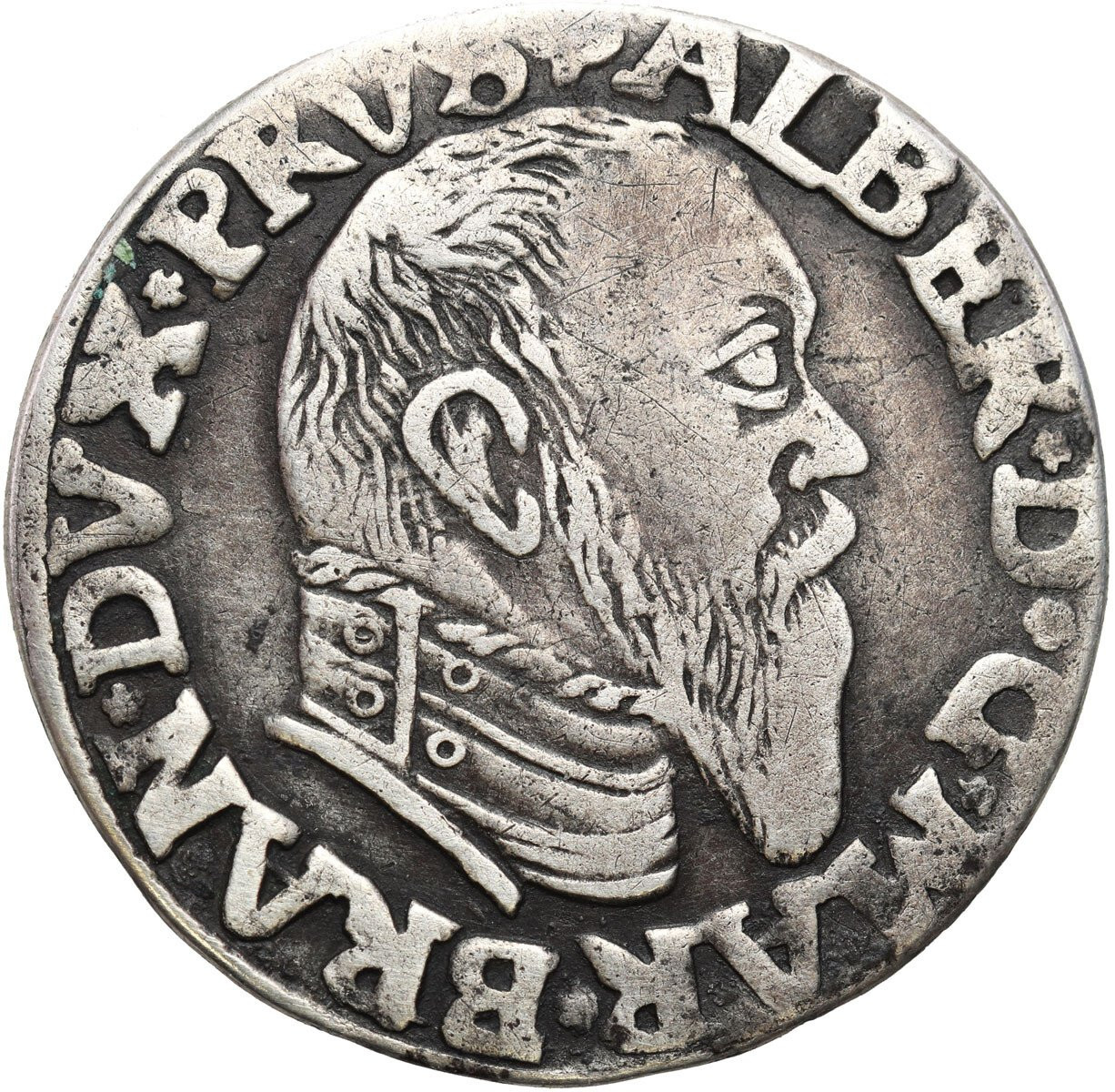 Prusy Książęce. Albrecht Hohenzollern Trojak 1546, Królewiec - RZADKI