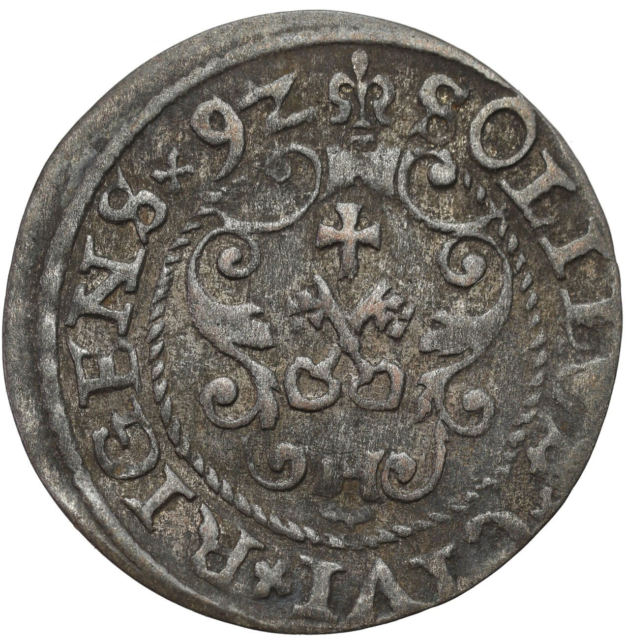 Zygmunt III Waza. Szeląg 1592, Ryga