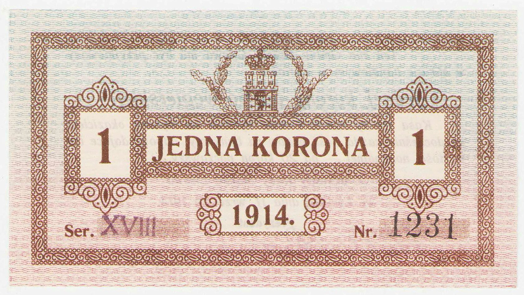 Polska Lwów 1 Korona 1914 - PIĘKNA