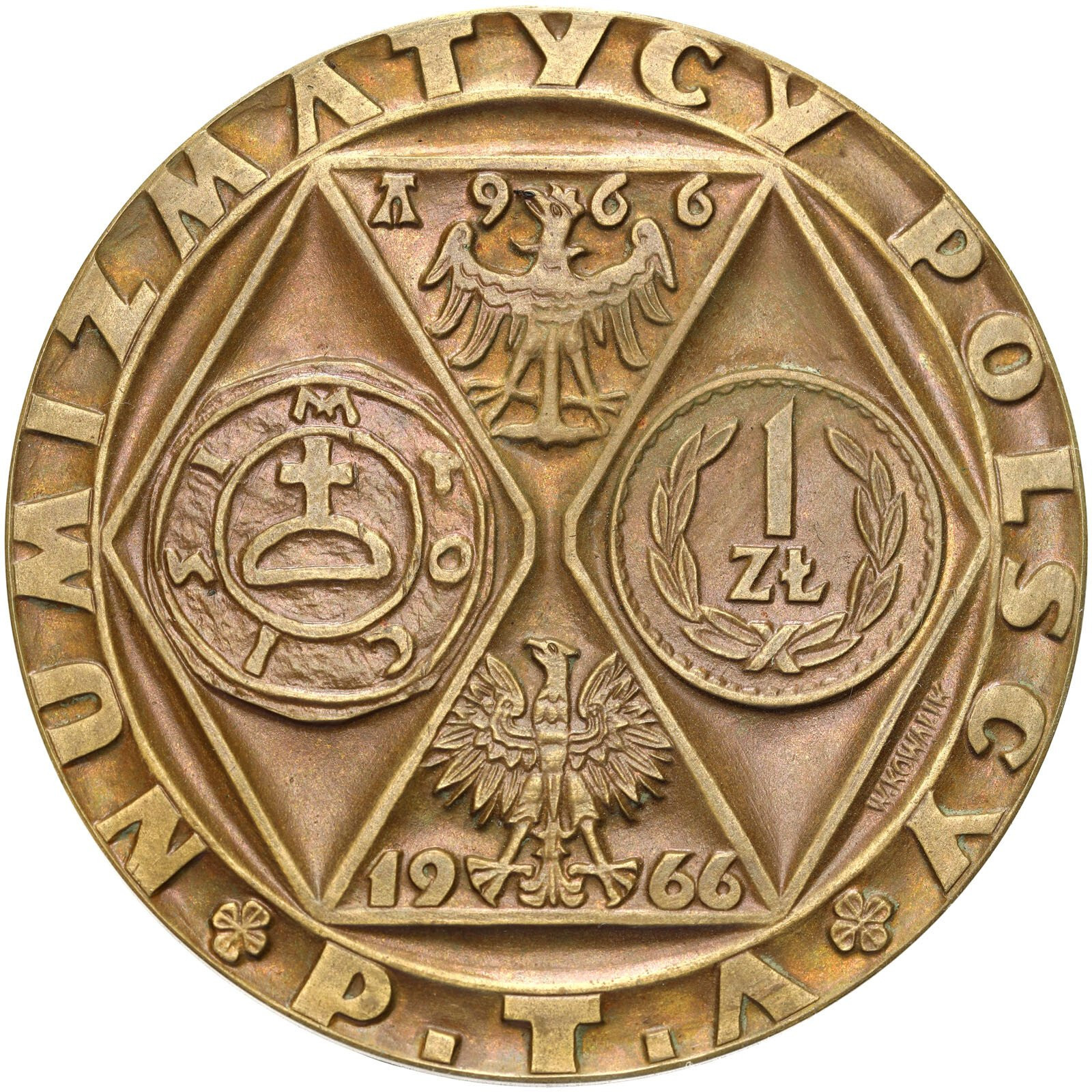 PRL. Medal 1966 - 1.000 Lat Monety Polskiej 1966