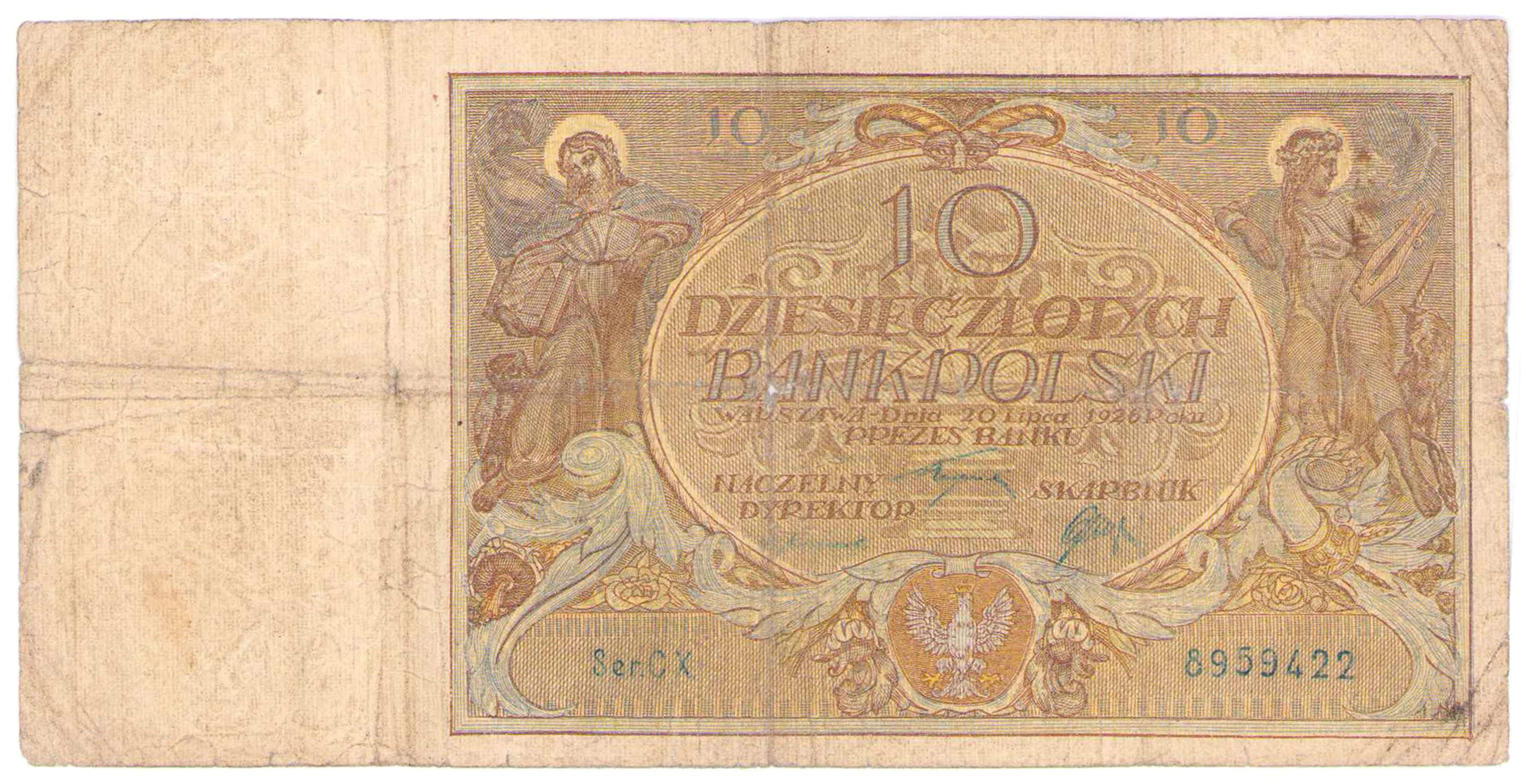 10 złotych 1926 seria C - RZADKIE