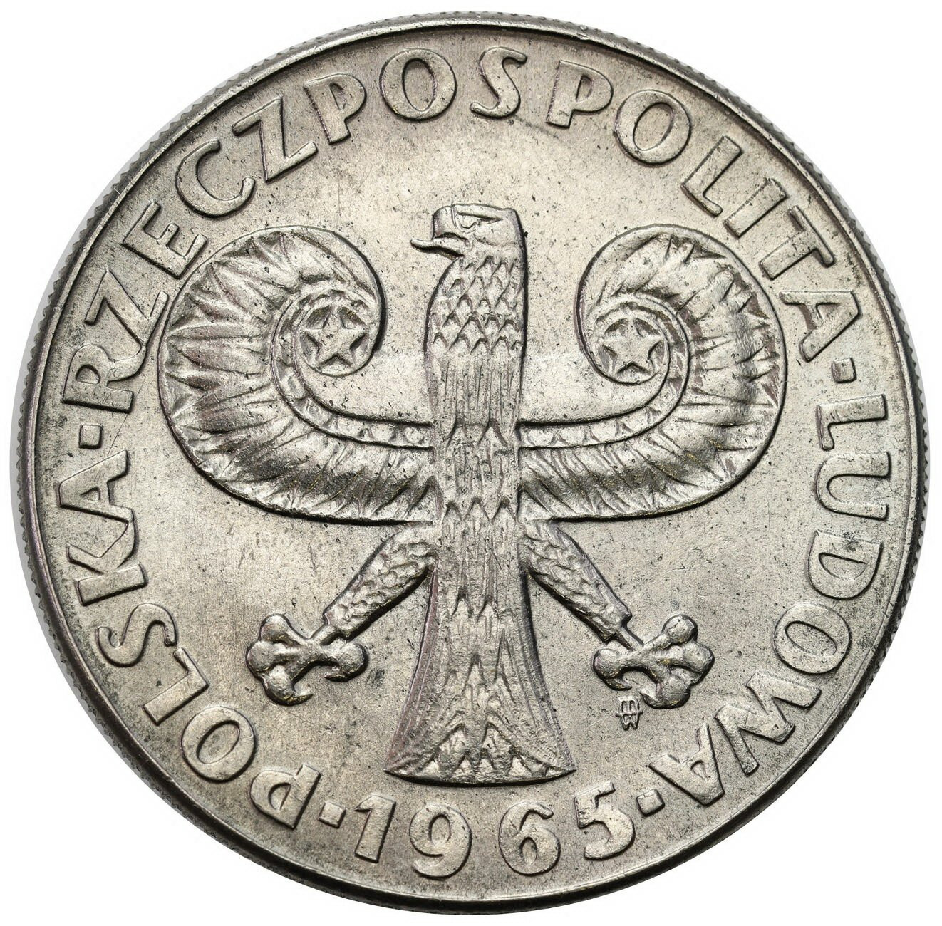 PRÓBA Nikiel 10 złotych 1965 - kolumna Zygmunta