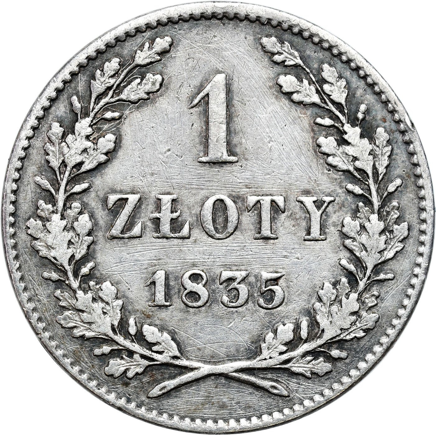 Wolne Miasto Kraków. 1 złoty 1835, Kraków