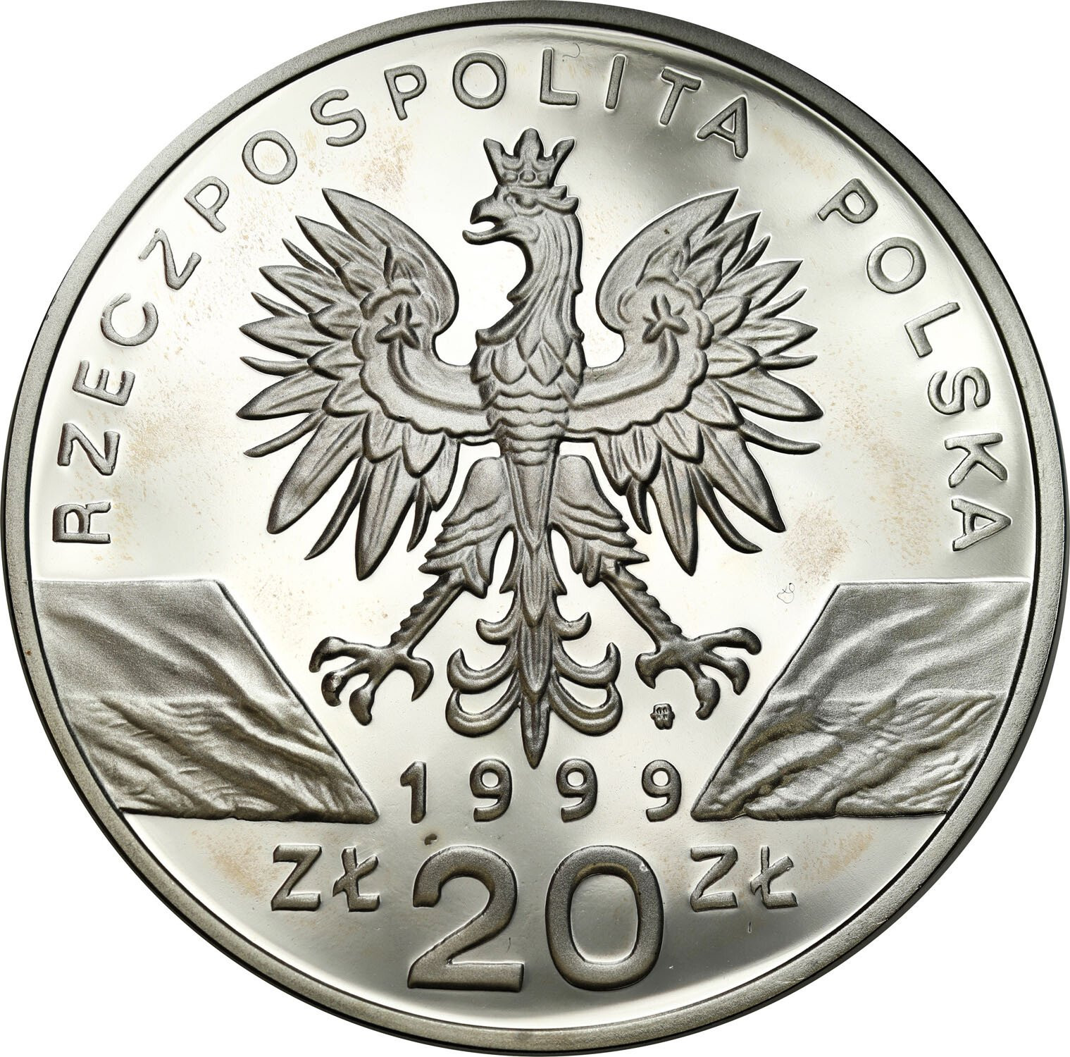 20 złotych 1999 Wilk - RZADSZE