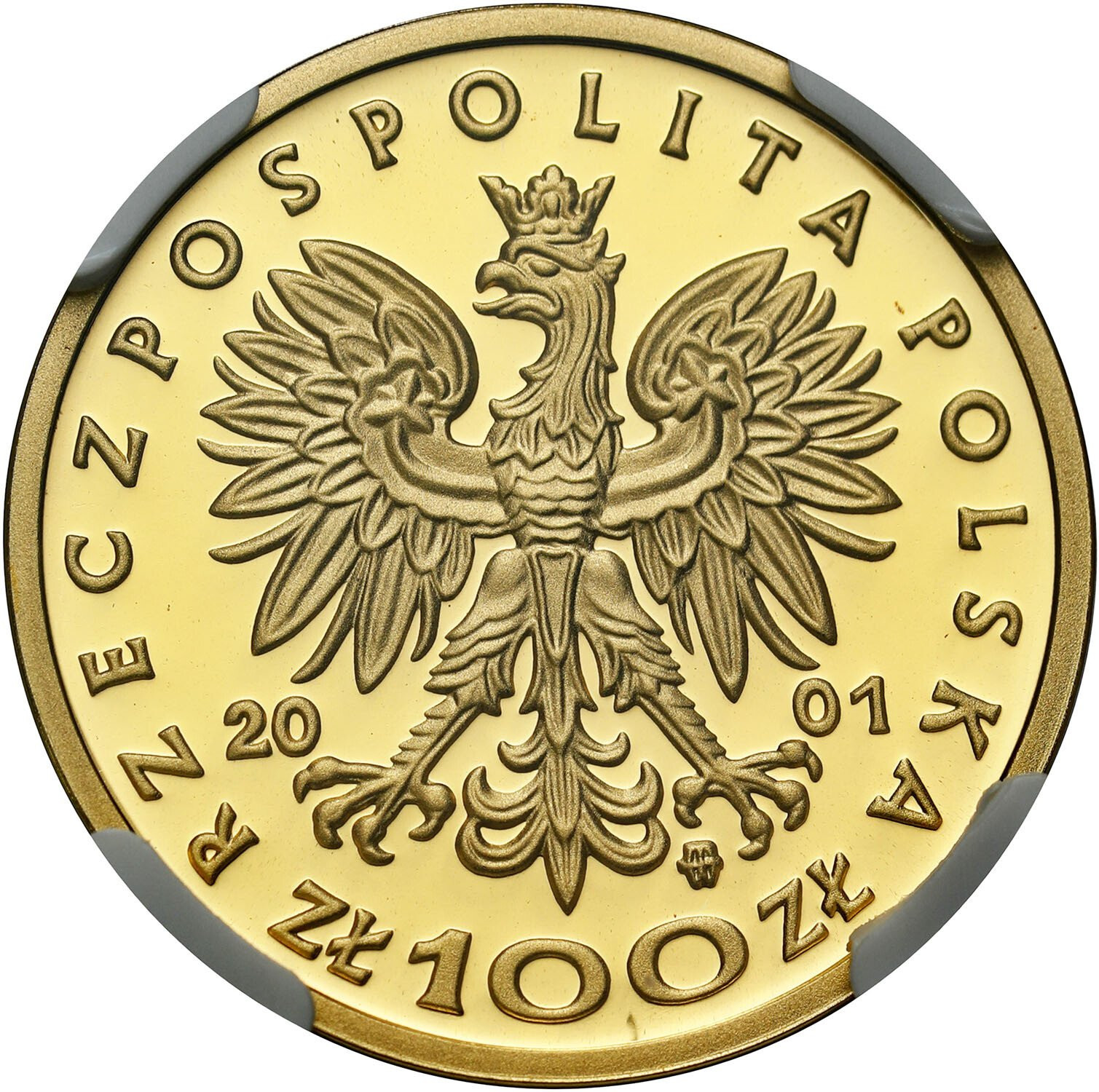 III RP. 100 złotych 2001 Jan III Sobieski NGC PF69 ULTRA CAMEO (2 MAX)