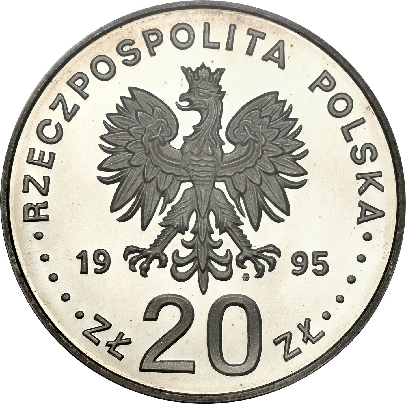 III RP. 20 złotych 1995 Katyń Miednoje Charków