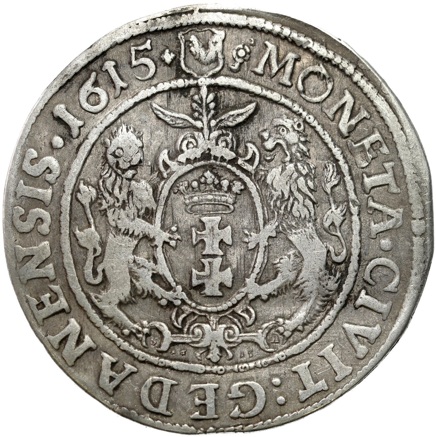 Zygmunt III Waza. Ort (18 groszy) 1615, Gdańsk