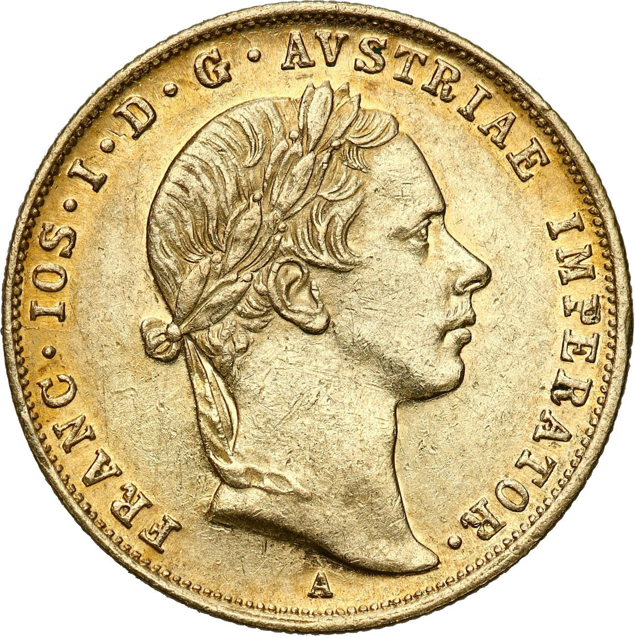 Austria. Franciszek Józef. Dukat 1855 A, Wiedeń