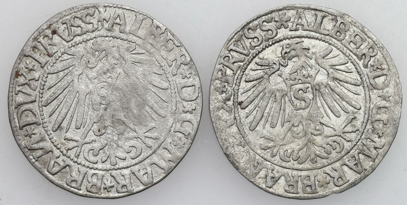 Prusy Książęce. Albert Hohenzollern (1525–1568). Grosz 1537, 1544, Królewiec