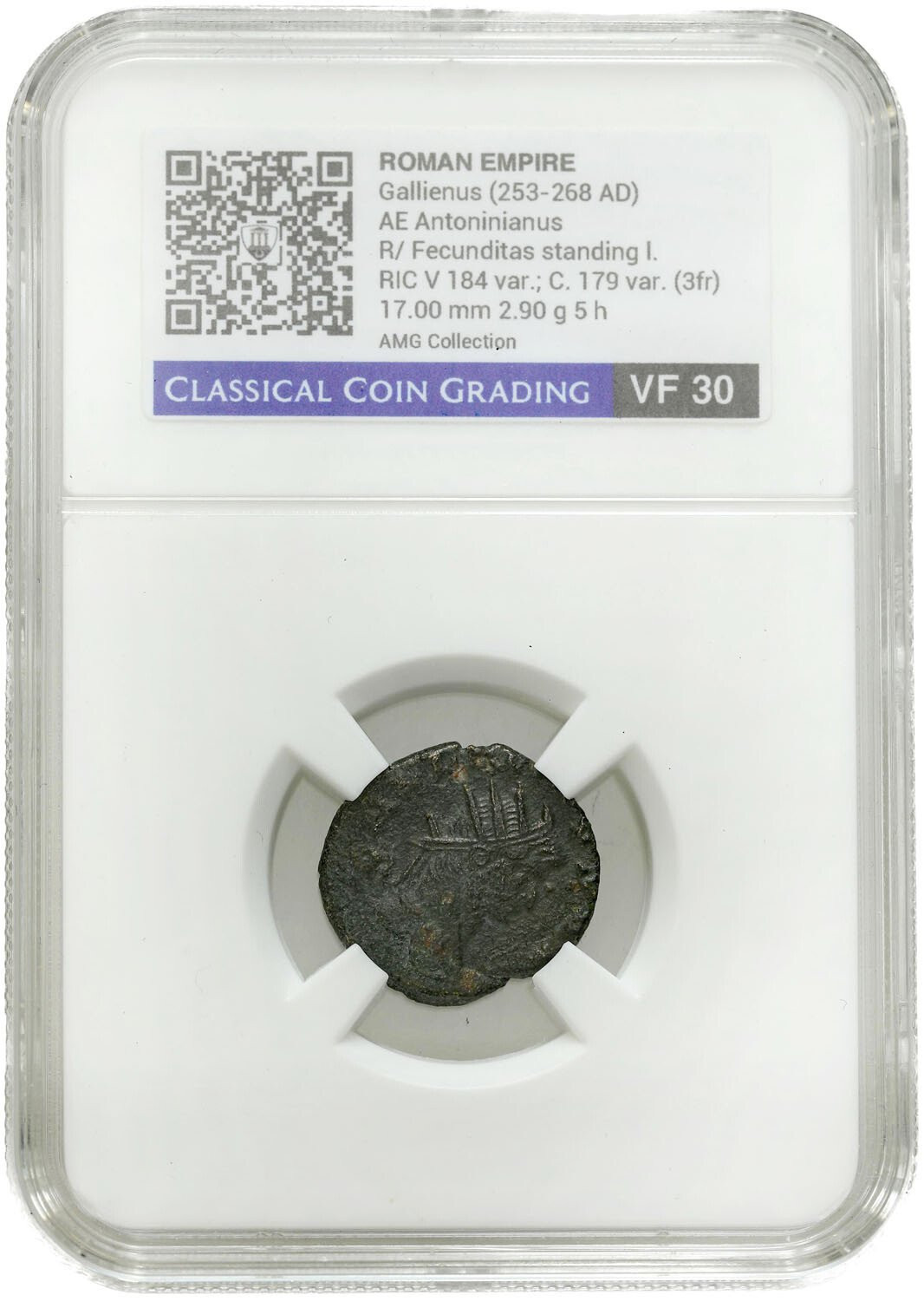 Cesarstwo Rzymskie. Gallienus (253-268). Antoninianus CCG VF30