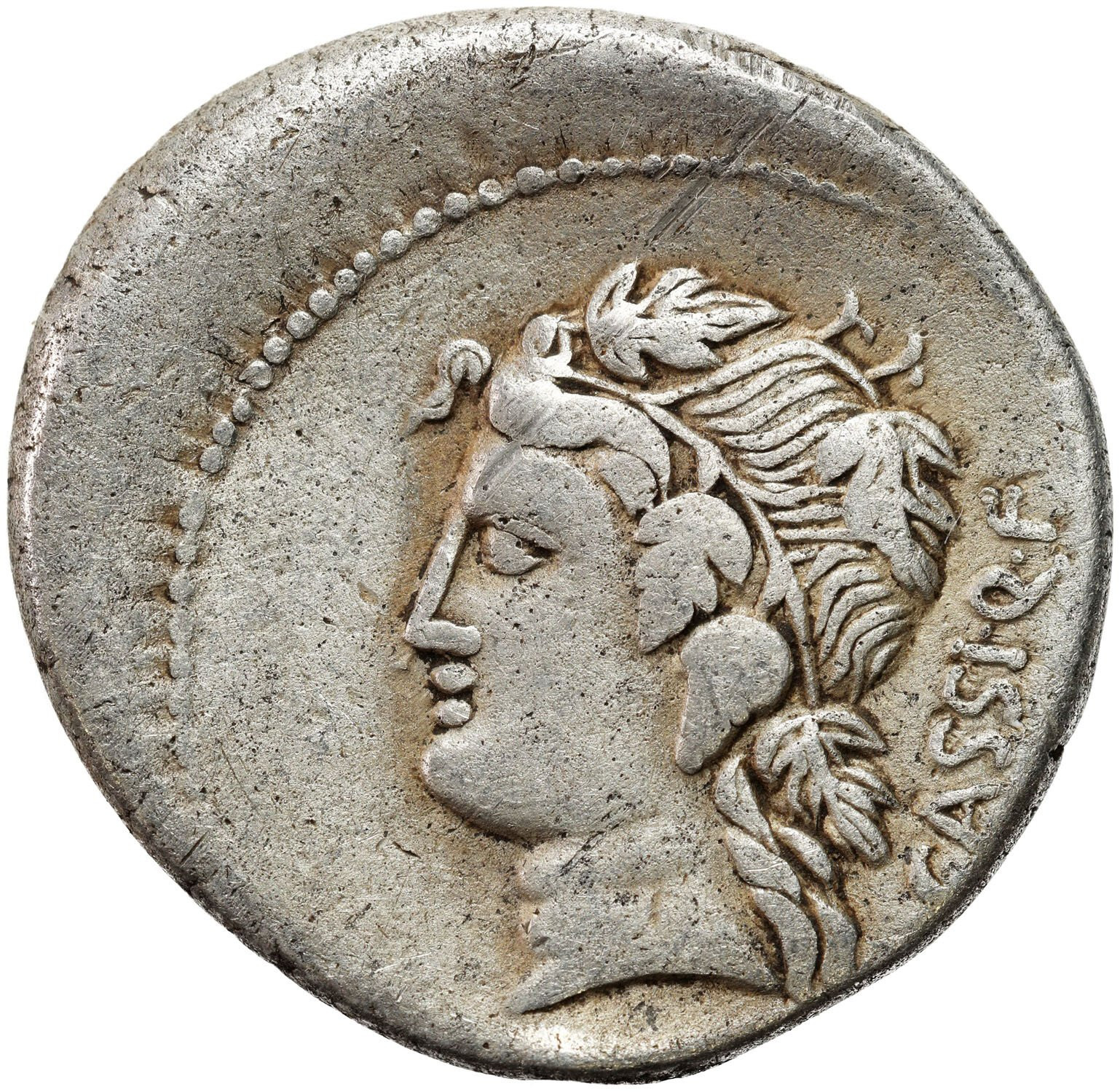 Republika Rzymska, Denar, L. Cassius Q. f. Longinus, 78 p.n.e., Rzym