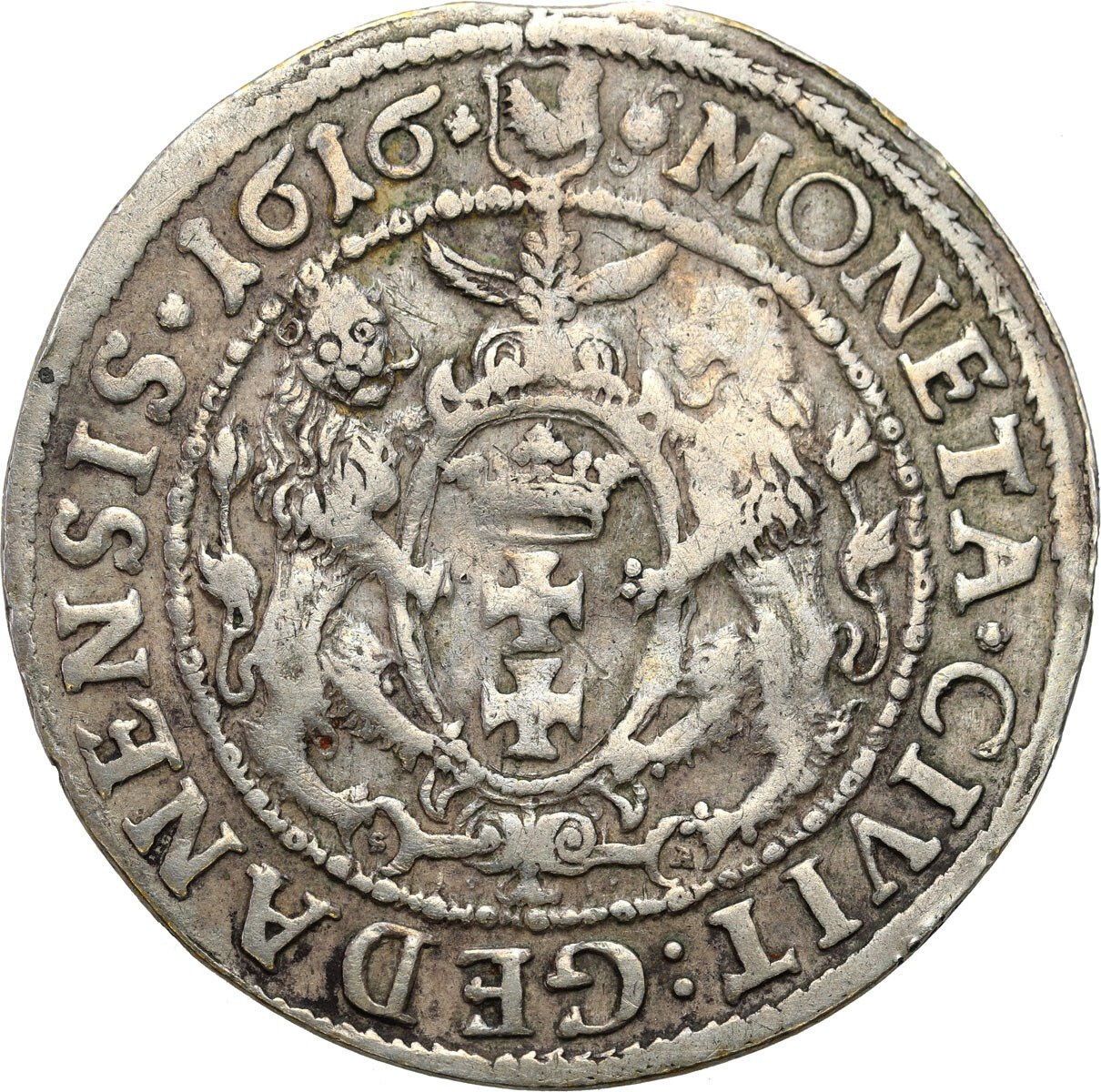 Zygmunt III Waza. Ort (18 groszy) 1616, Gdańsk