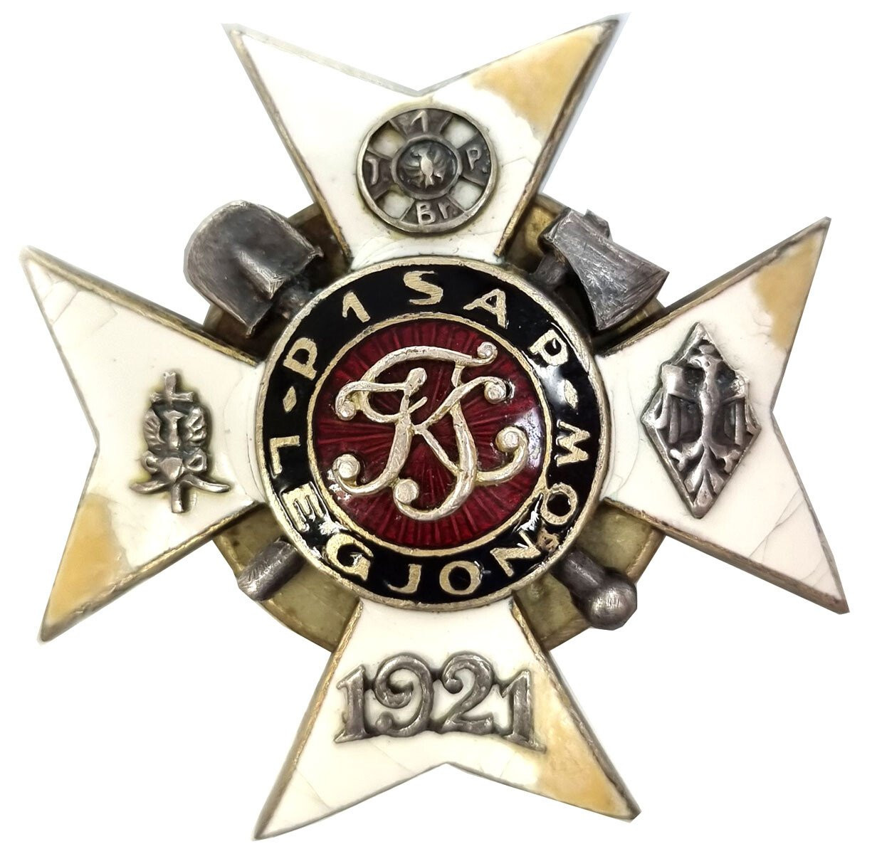 II RP. Odznaka 1 Pułku Batalionu Saperów Legionowych, Modlin – RZADKOŚĆ