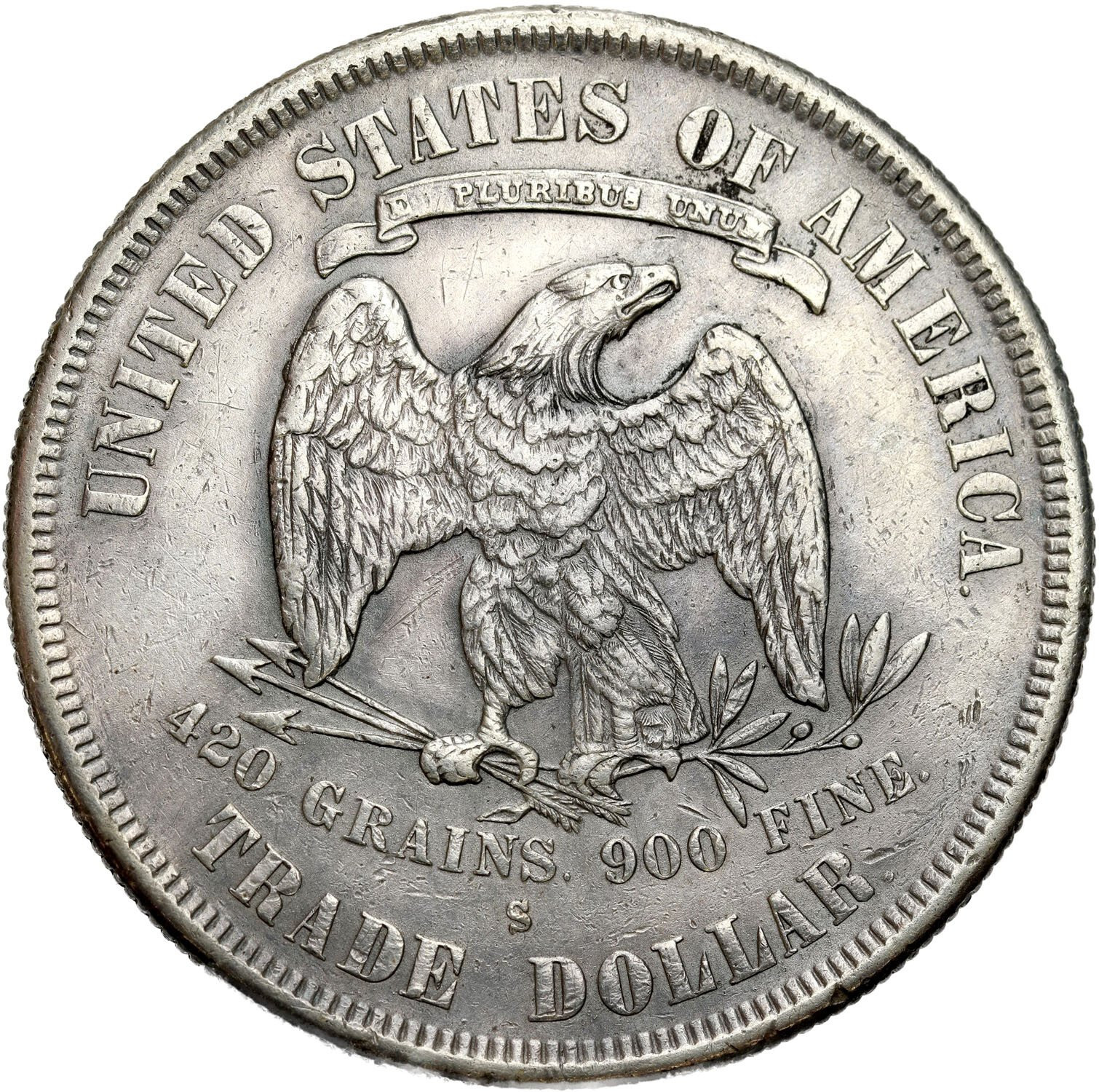 USA. Trade dolar 1877 S, San Francisco - RZADKI