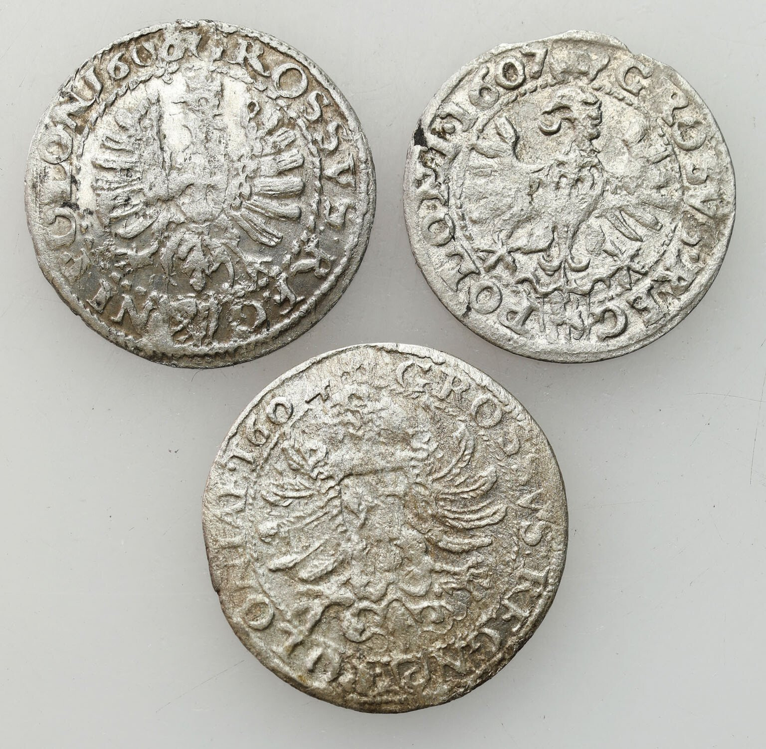 Zygmunt III Waza. Grosz 1604, 1606 i 1607, Kraków
