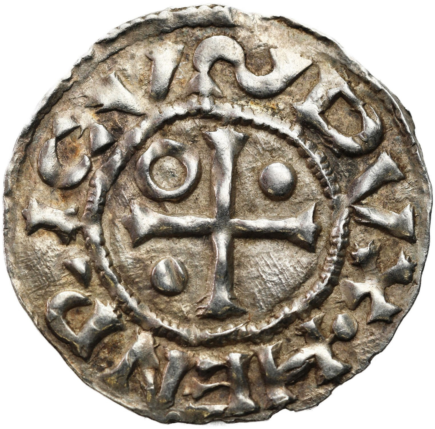Niemcy, Bawaria, Ratyzbona. Henryk II Kłótnik II - drugie panowanie (985-995). Denar 