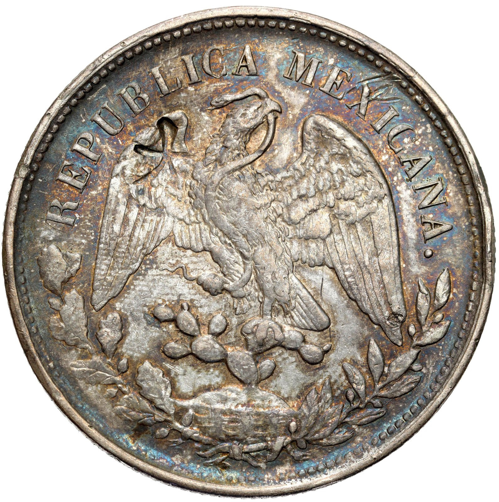 Meksyk. 1 peso 1902 Mo AM, Meksyk