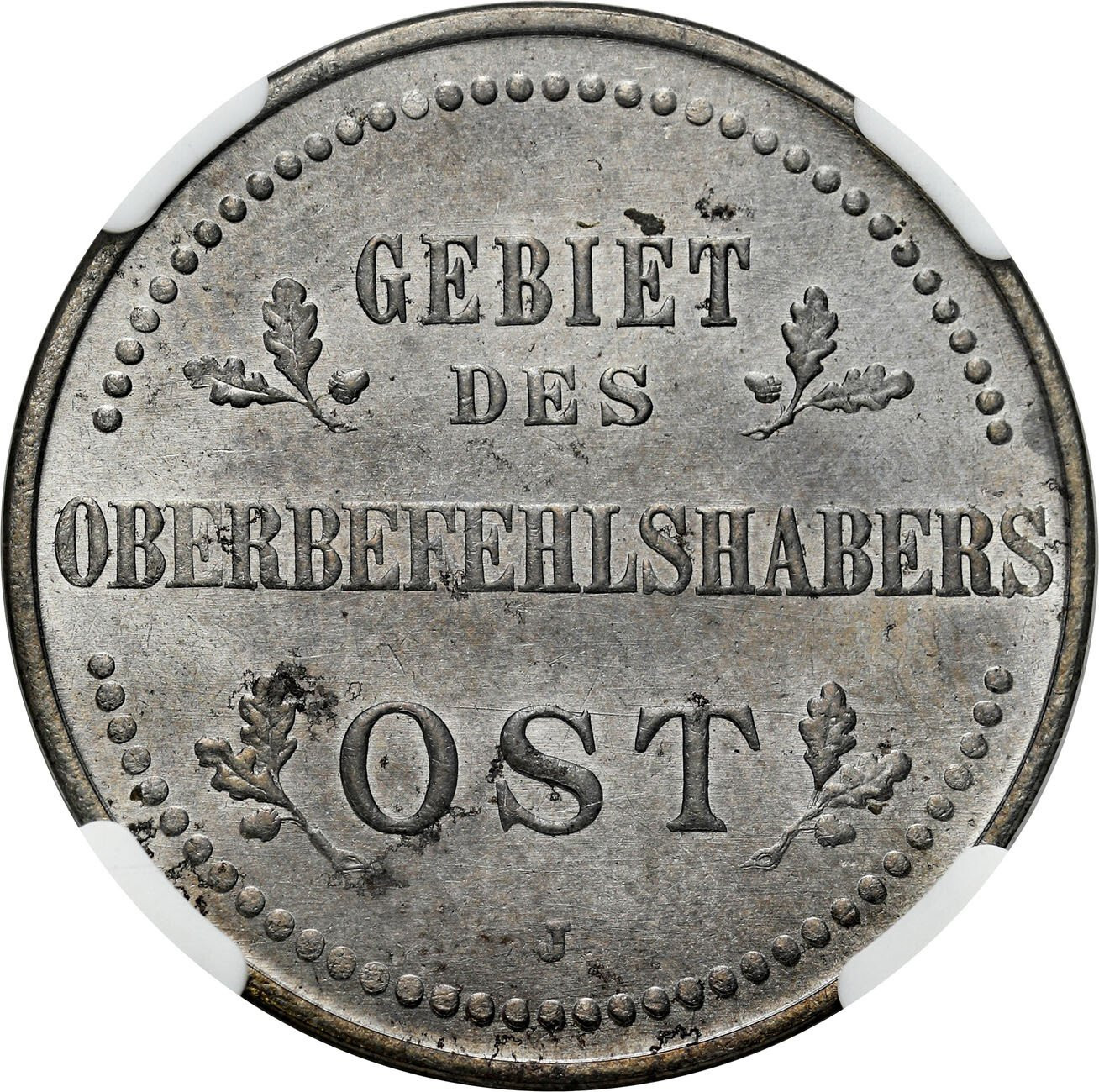 Niemieckie Władze Okupacyjne - OST. 3 kopiejki 1916 J, Hamburg NGC MS61 - PIĘKNE