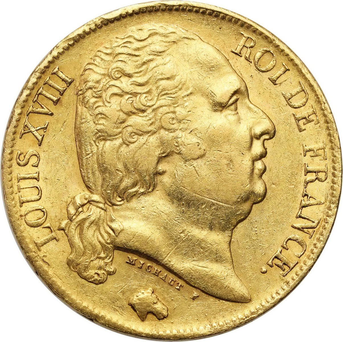Francja. Louis XVIII (1814-1824). 20 franków 1820 A, Paryż