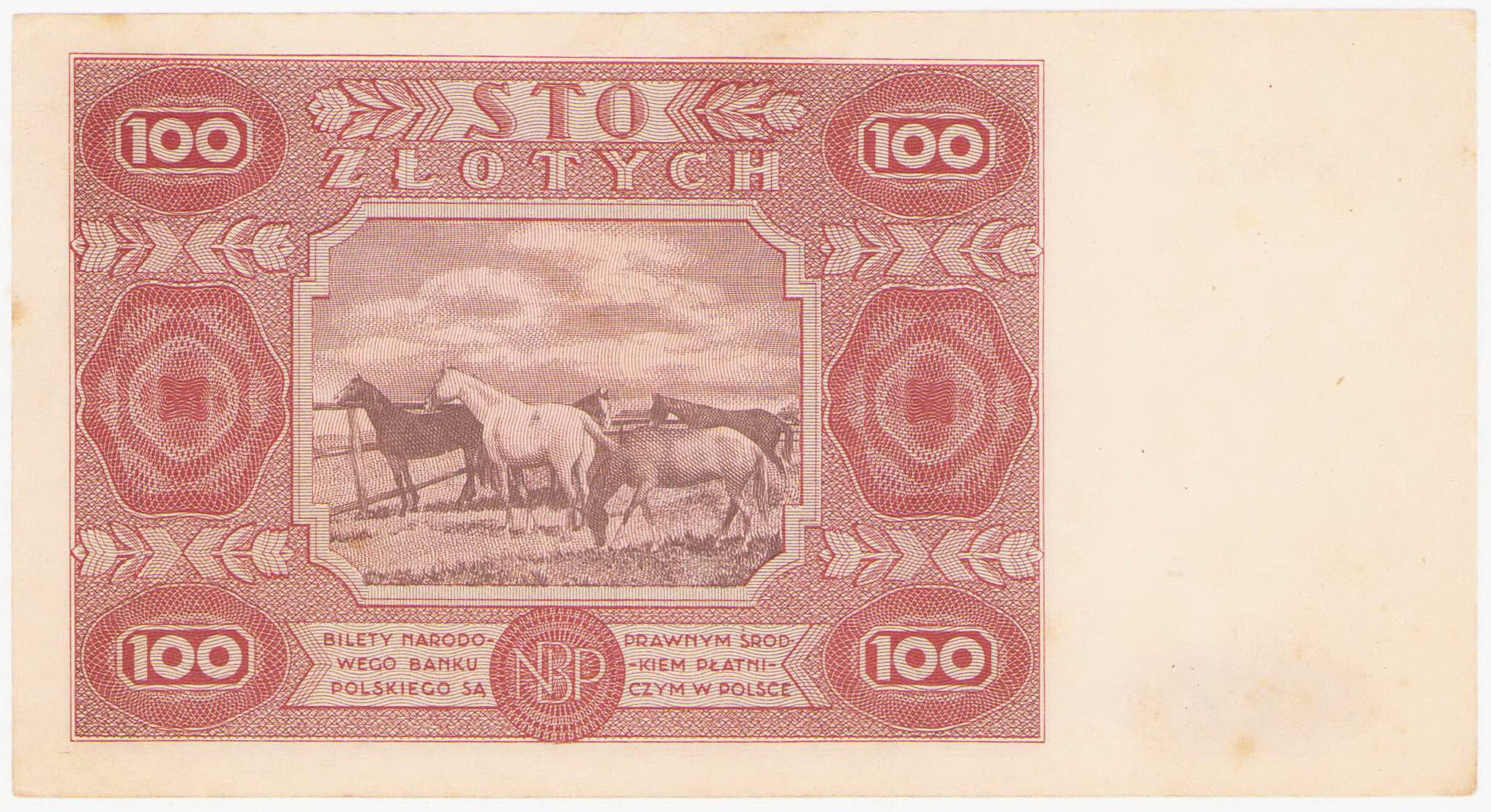 100 złotych 1946 seria E - RZADKOŚĆ R4