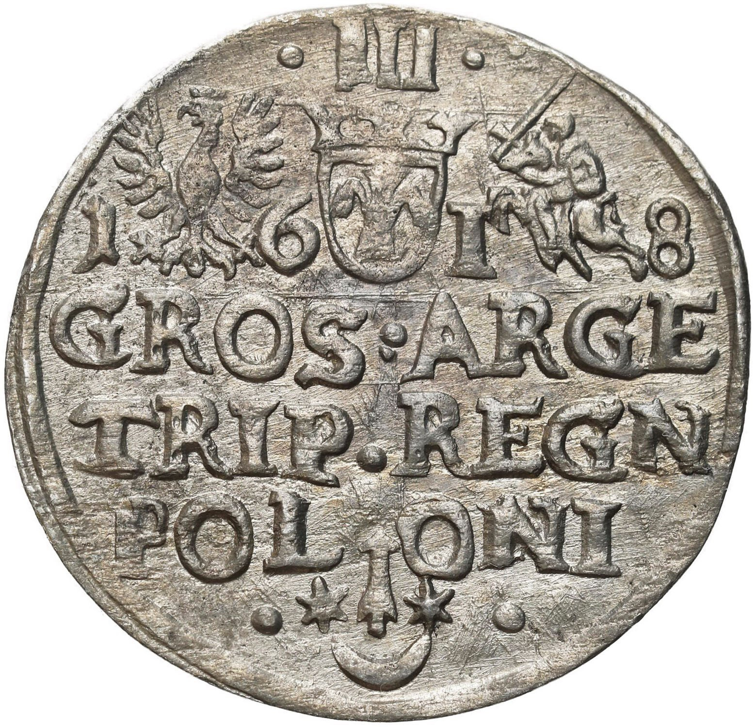Zygmunt III Waza, Trojak (3 grosze) 1618, Kraków