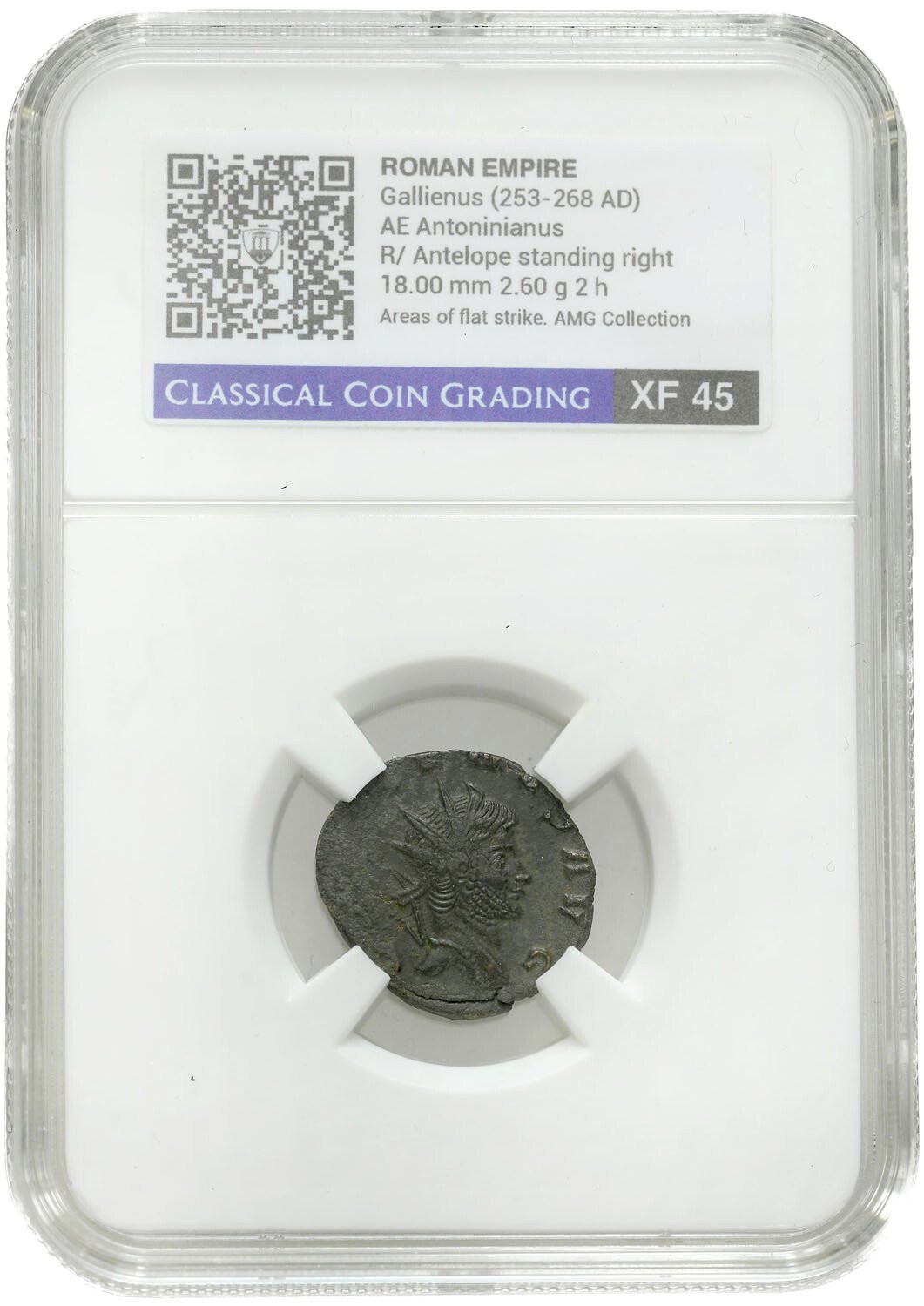 Cesarstwo Rzymskie. Gallienus (253-268) Antoninianus CCG XF45