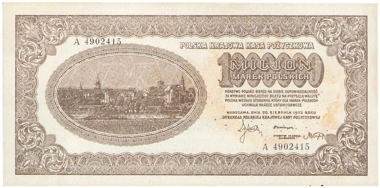 1.000.000 marek polskich 1923 seria A - RZADKIE