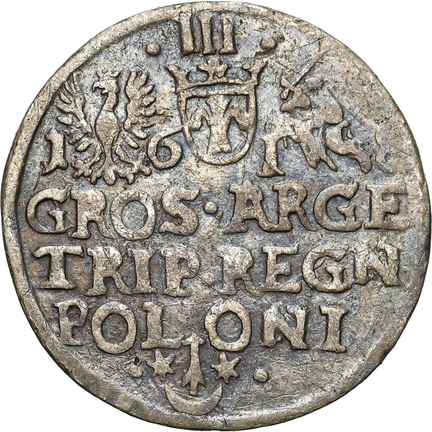 Zygmunt III Waza, Trojak (3 grosze) 1618, Kraków