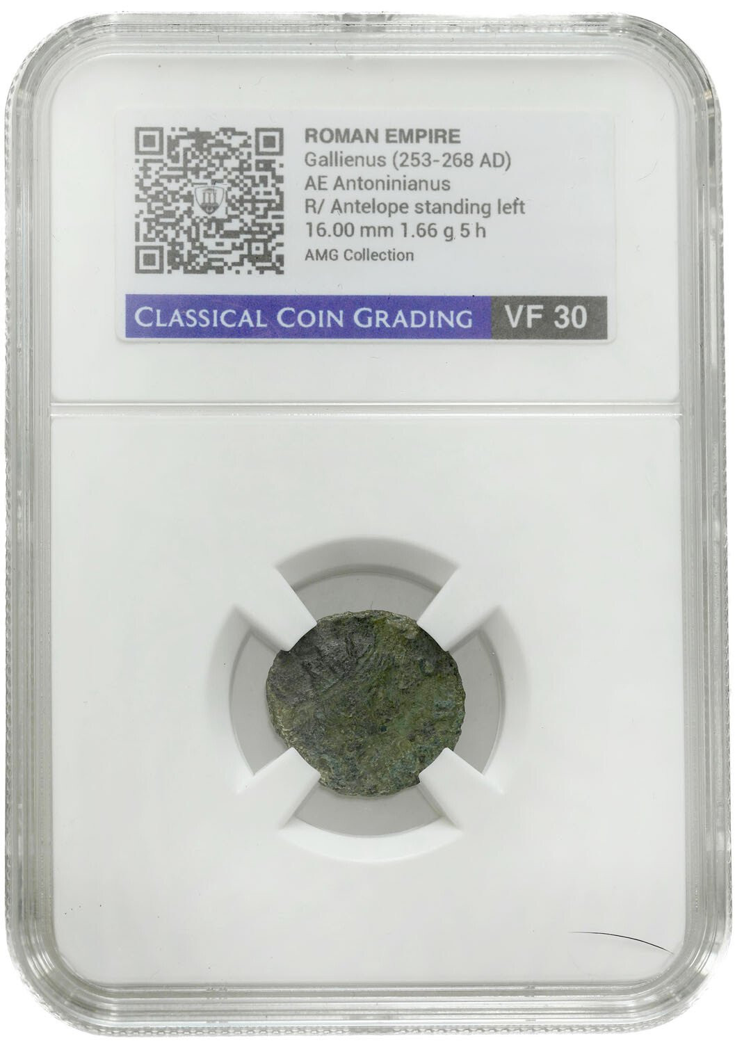 Cesarstwo Rzymskie. Gallienus (253-268) Antoninianus CCG VF30