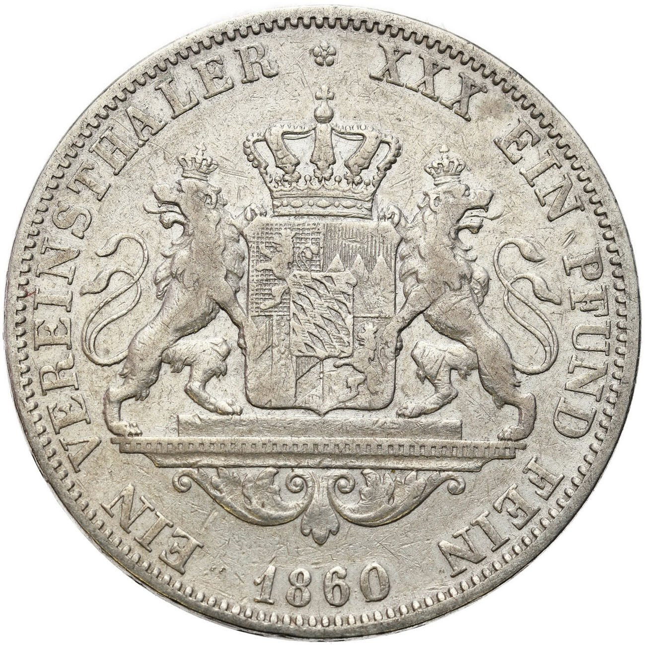 Niemcy, Bawaria. Maksymilian II Józef. Talar 1860
