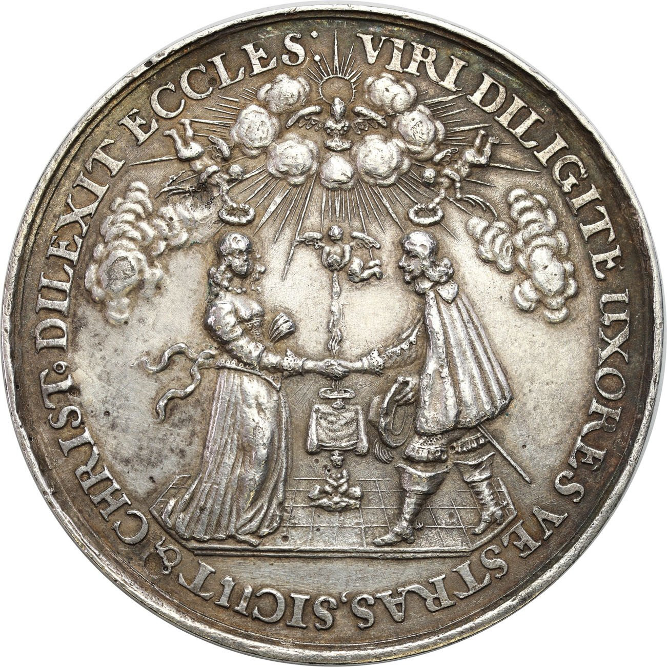 Władysław IV Waza. Gdańsk, Medal zaślubinowy, srebro - Jan Höhn