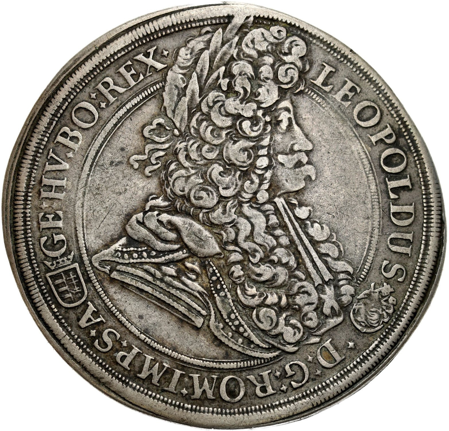 Węgry. Leopold I (1657–1705). Talar 1696, KB Kremnica 