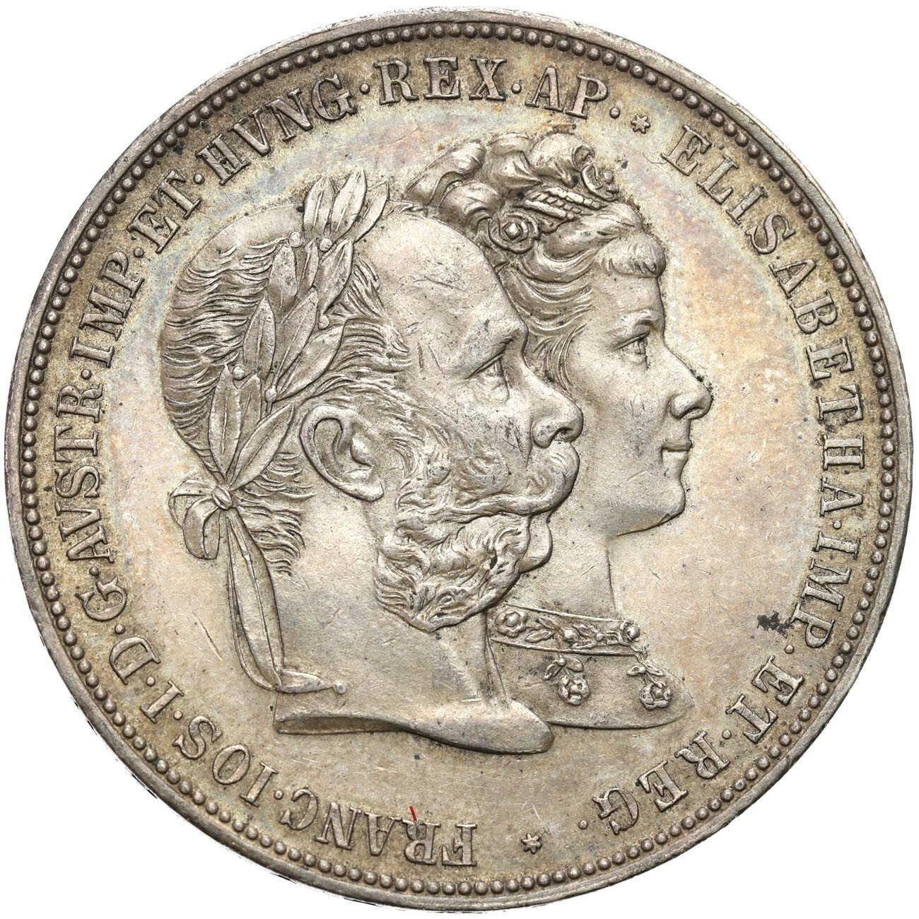 Austria, Franciszek Józef I (1848-1916). 2 guldeny 1879 – PIĘKNE