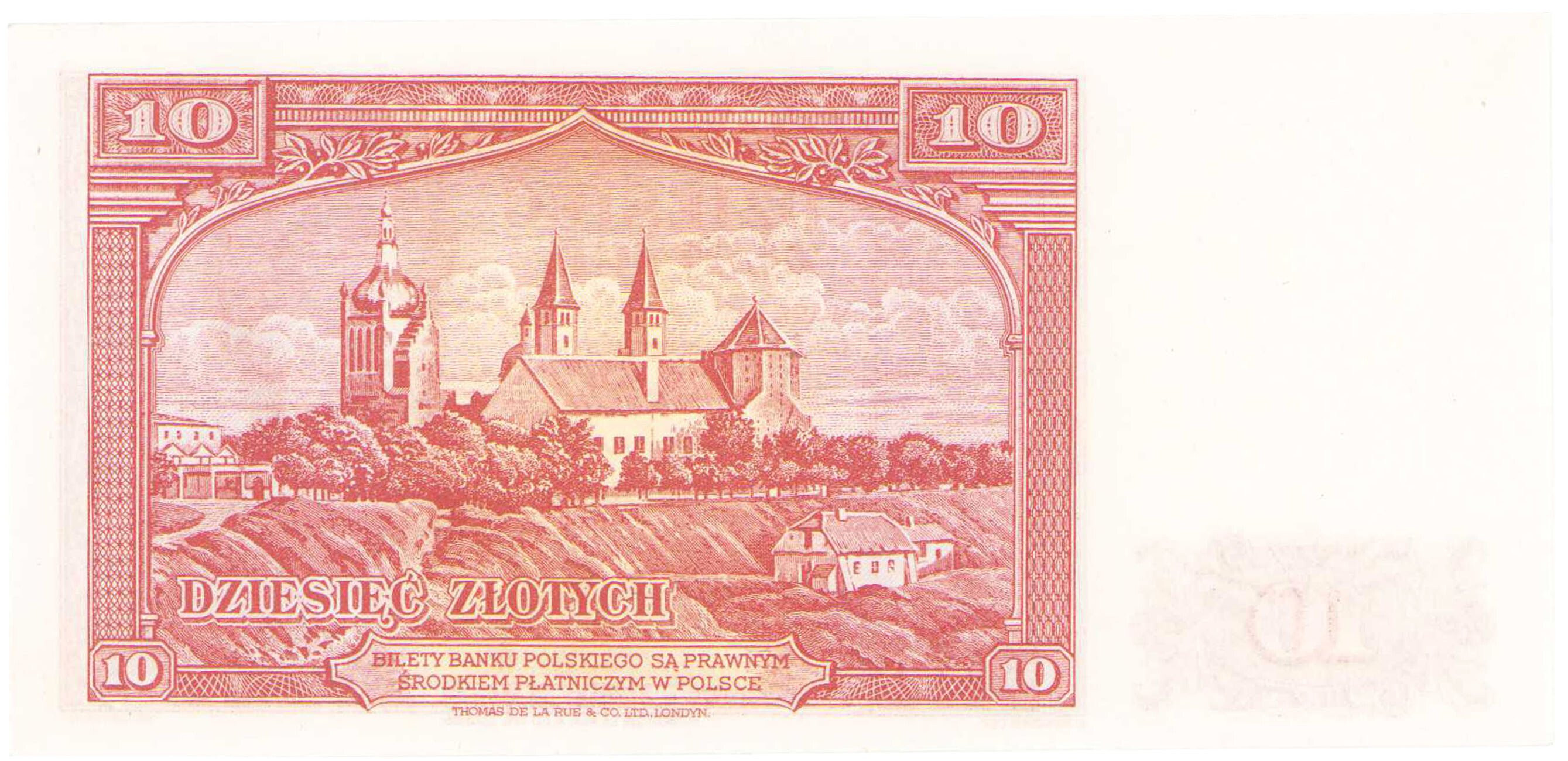Emigracja 10 złotych 1939 seria E - RZADKOŚĆ R6