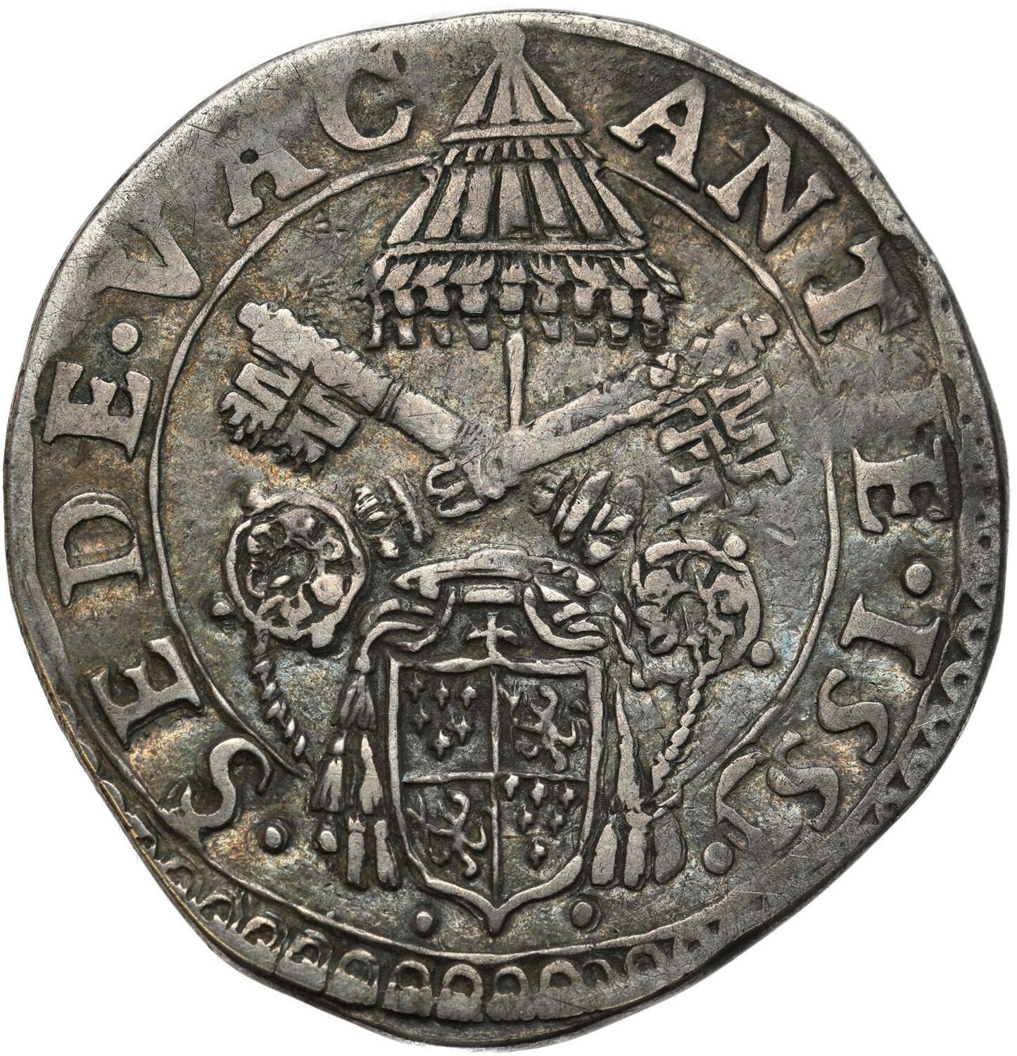 Włochy, Watykan. Sede Vacante. Testone 1559
