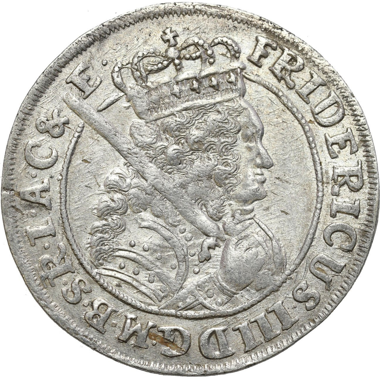Niemcy, Brandenburgia-Prusy. Fryderyk III (1688–1701). Ort 1699 SD, Królewiec - ŁADNY