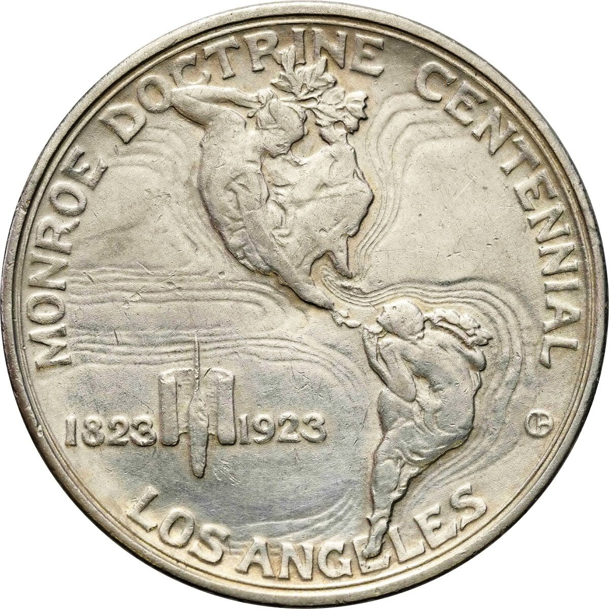USA. 1/2 dolara 1923 Monroe Doctrine Centennial S, San Francisco