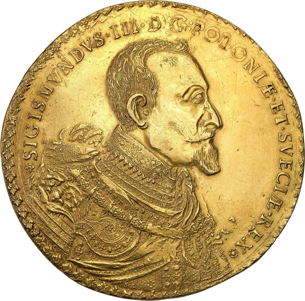Zygmunt III Waza. Królewskie 50 dukatów 1621 Bydgoszcz – JEDYNE NA RYNKU – RZADKOŚC R8