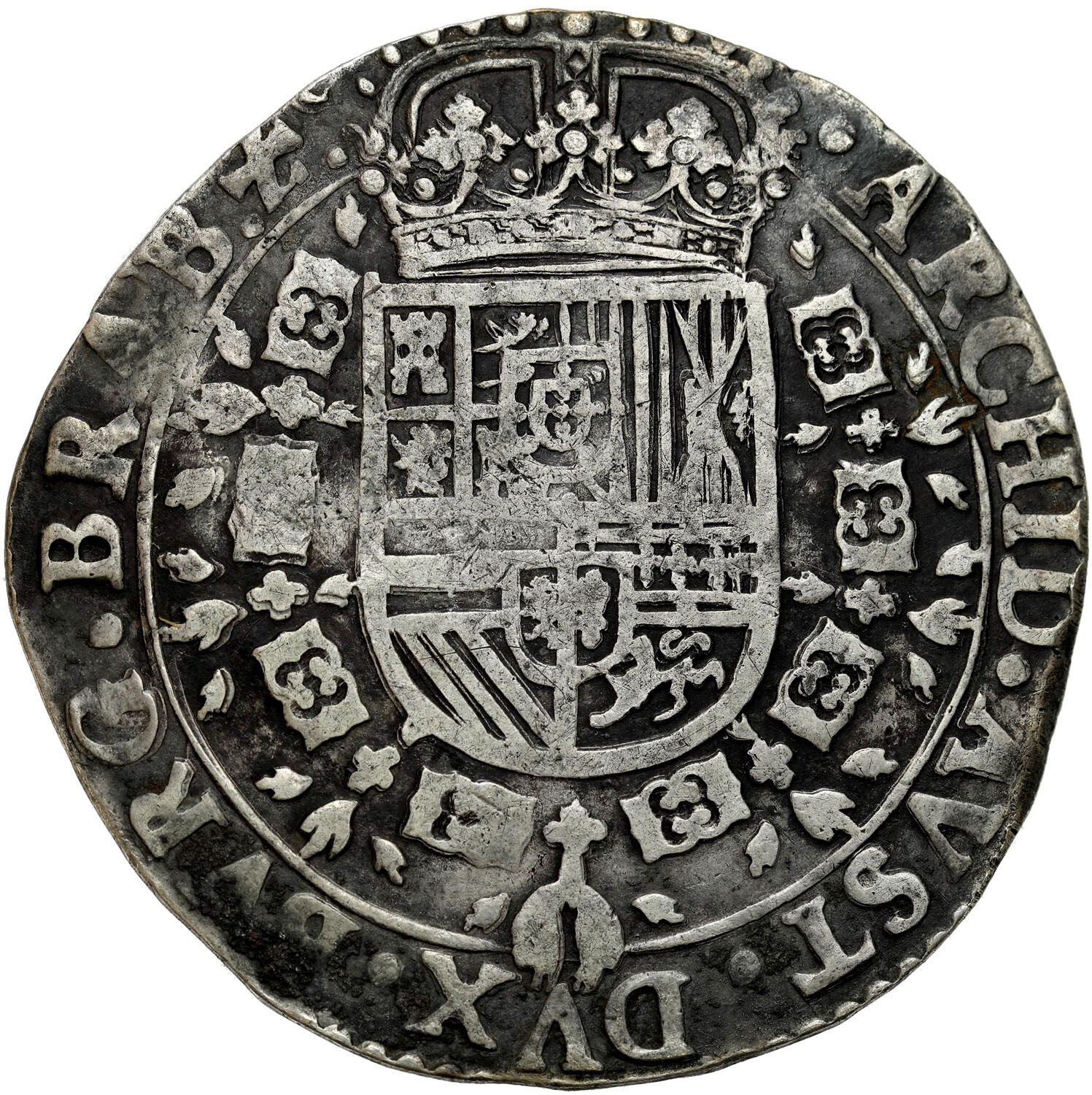 Niderlandy hiszpańskie, Filip IV (1621–1665). Patagon 1639, Antwerpia 