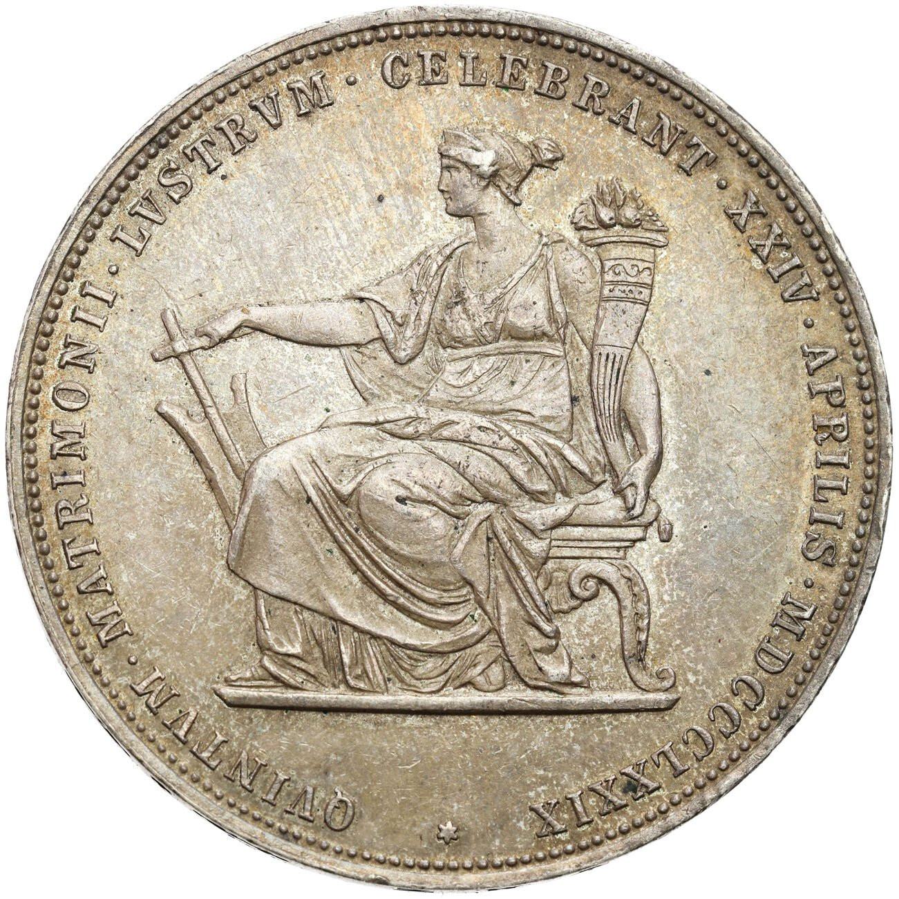 Austria, Franciszek Józef I (1848-1916). 2 guldeny 1879 – PIĘKNE