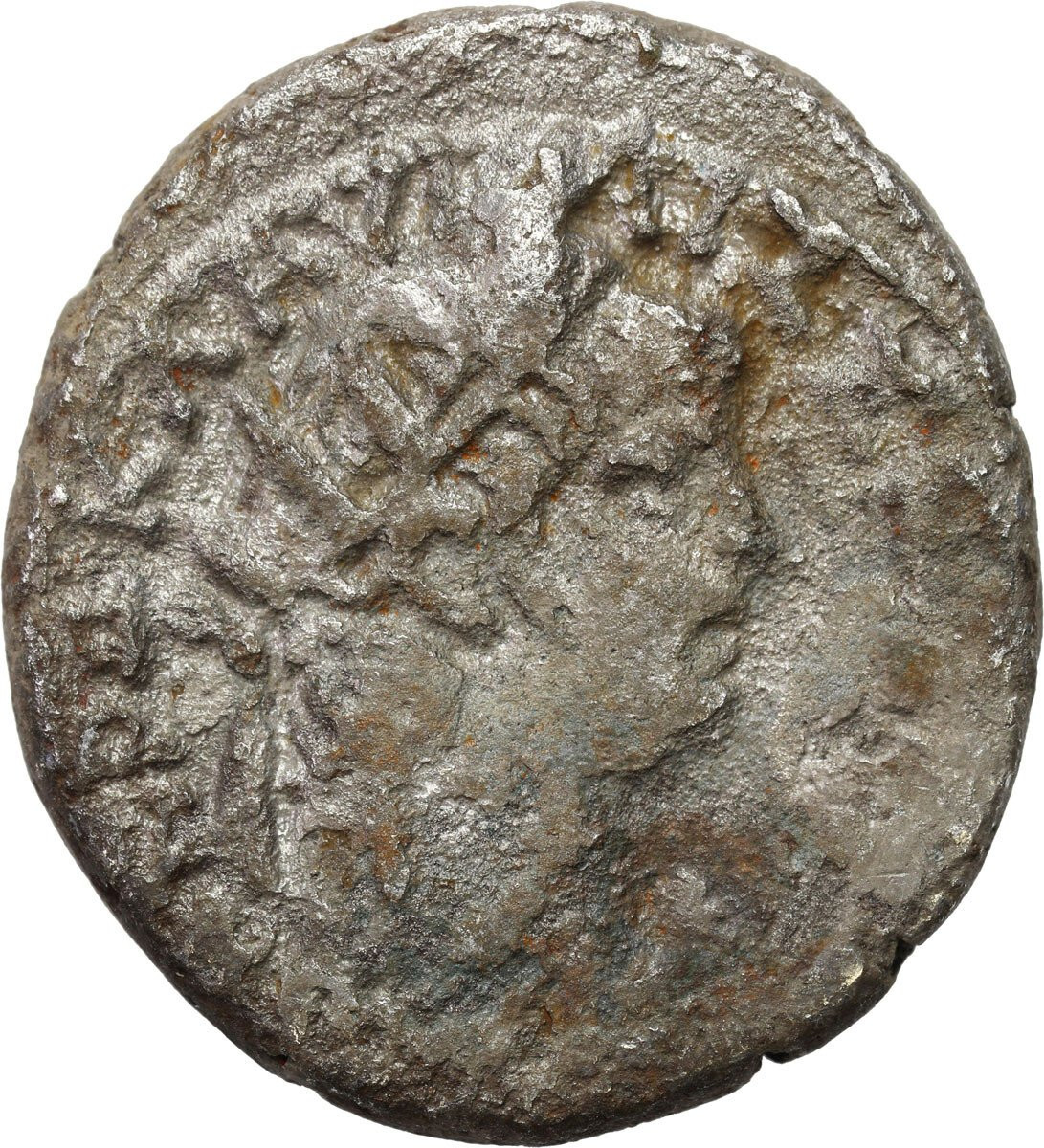 Cesarstwo Rzymskie, Egipt - Aleksandria Neron (54-68). Tetradrachma bilonowa 64/65