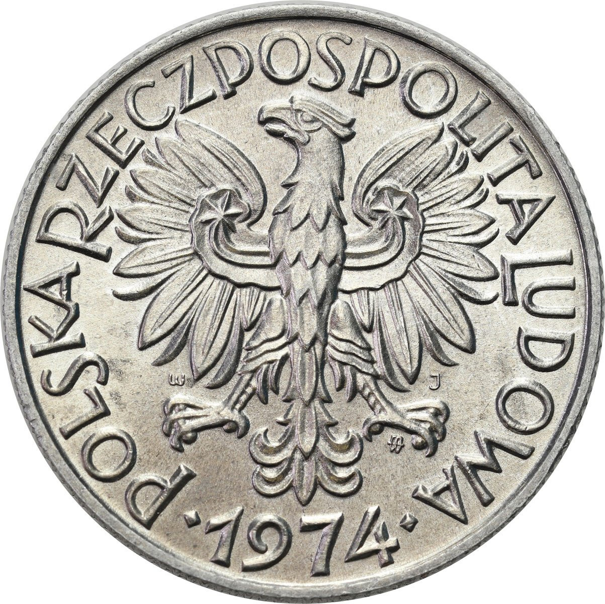 PRL. 5 złotych 1974 Rybak – PIĘKNE