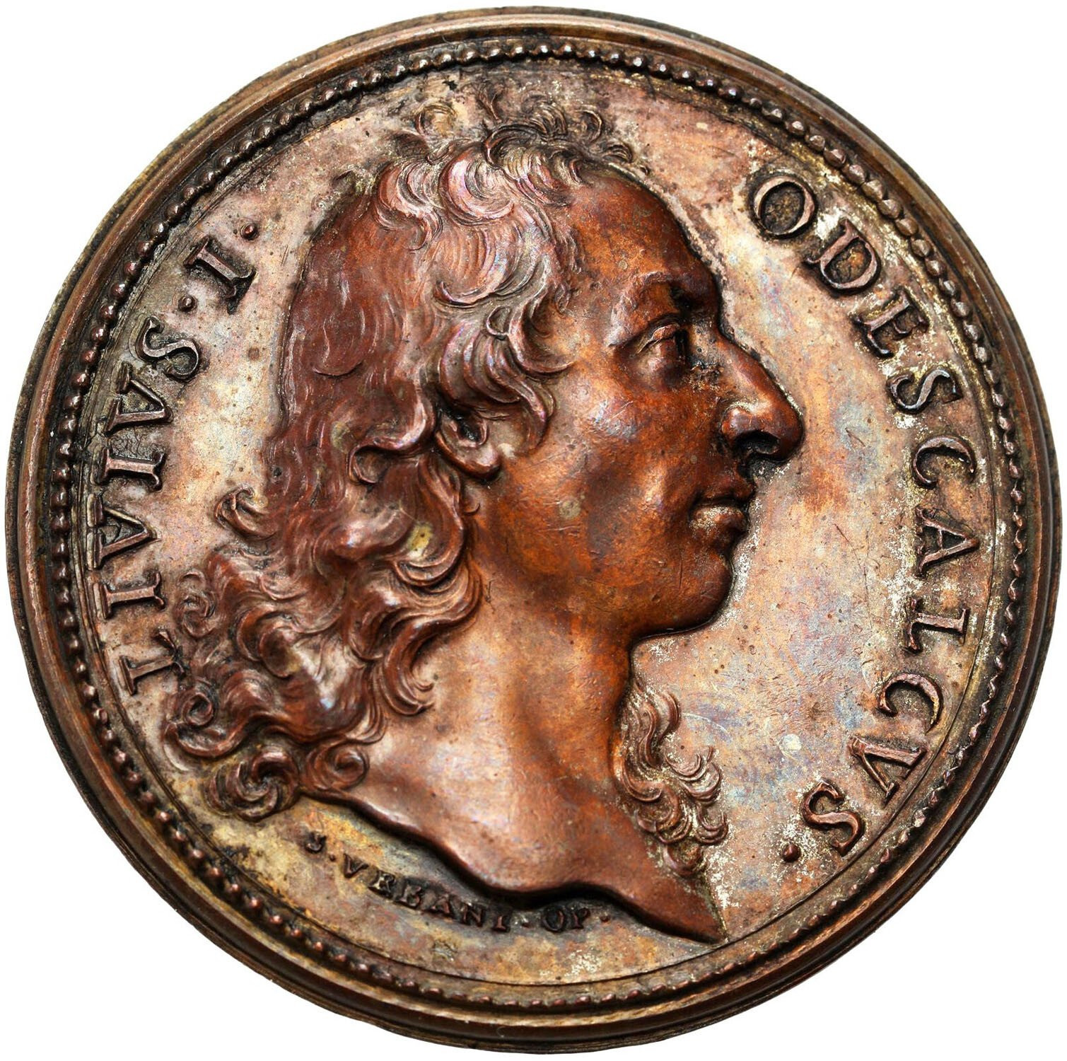 Medal Livio Odescalchi, książę Bracciano, Sirmio i Ceri, pretendent w roku 1697 do korony polskiej - RZADKI