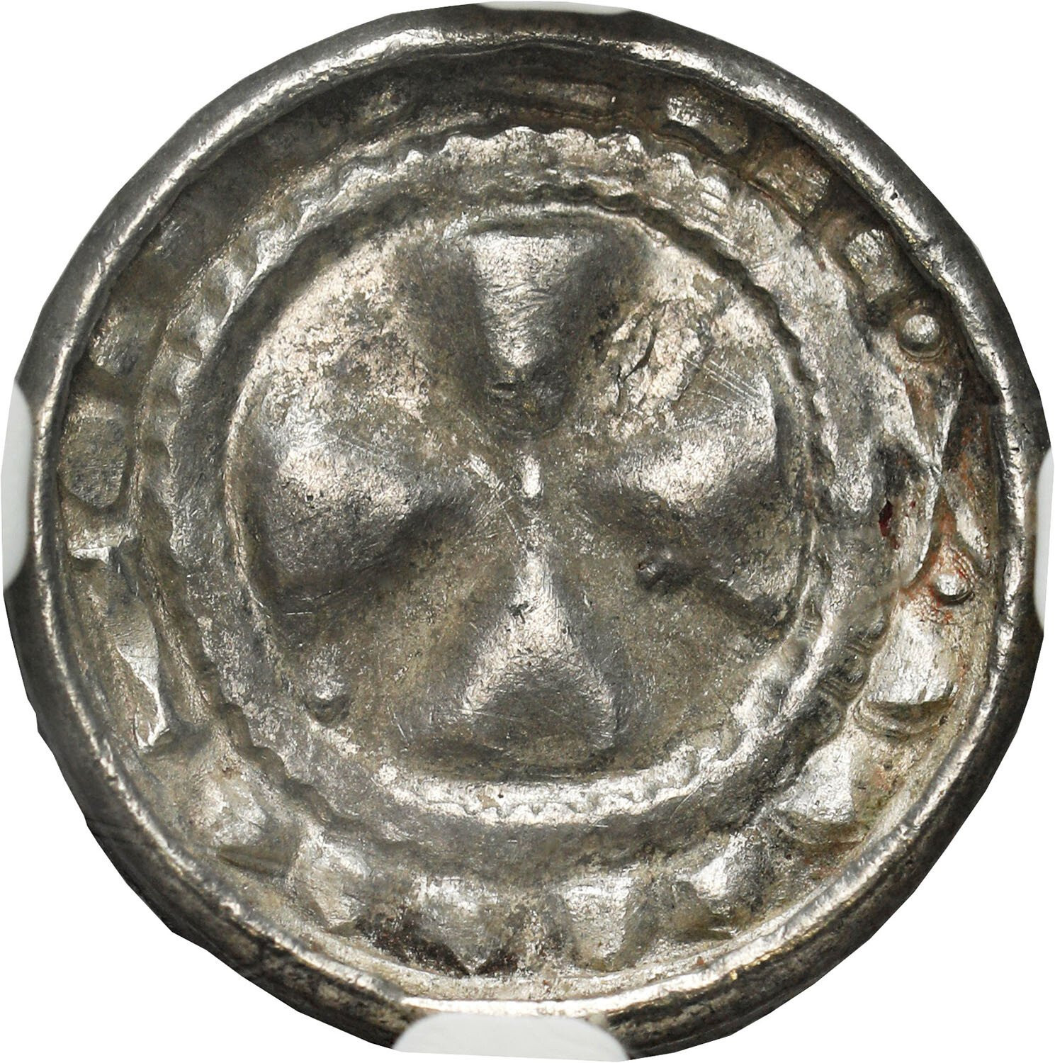 Zbigniew (1102-1107) (najstarszy syn Władysława Hermana). Denar krzyżowy po 1097 NGC MS63 (MAX) - PIĘKNY