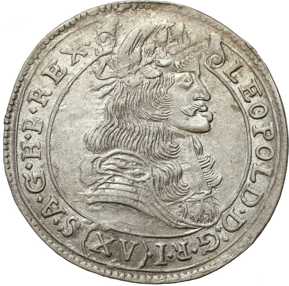 Węgry, Leopold I. 15 krajcarów 1684 KB, Kremnica