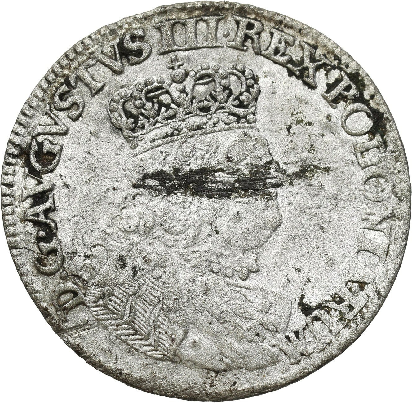 August III Sas Trojak (3 grosze) 1754 Lipsk - RZADKI