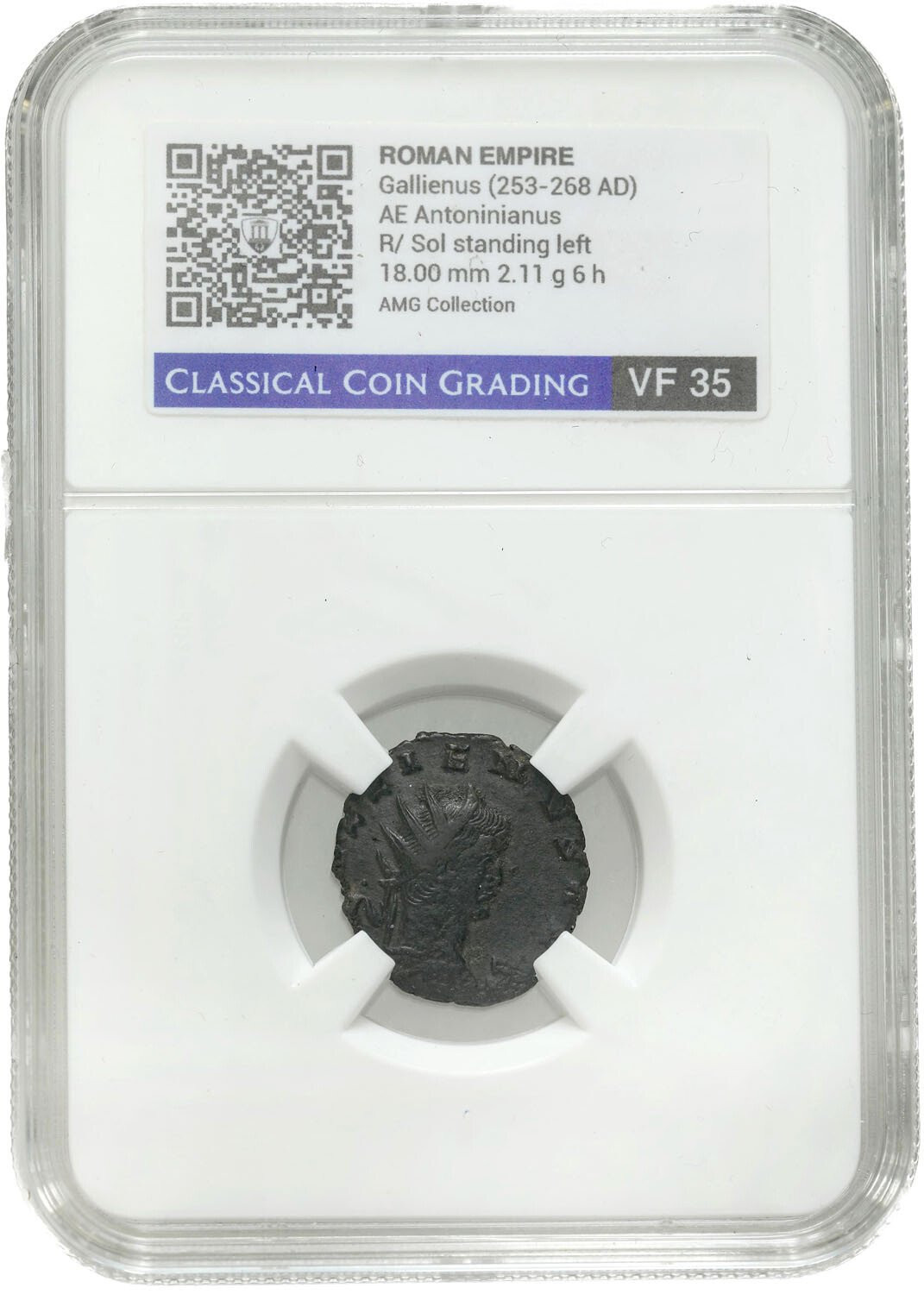 Cesarstwo Rzymskie. Gallienus (253-268) Antoninianus  CCG VF35