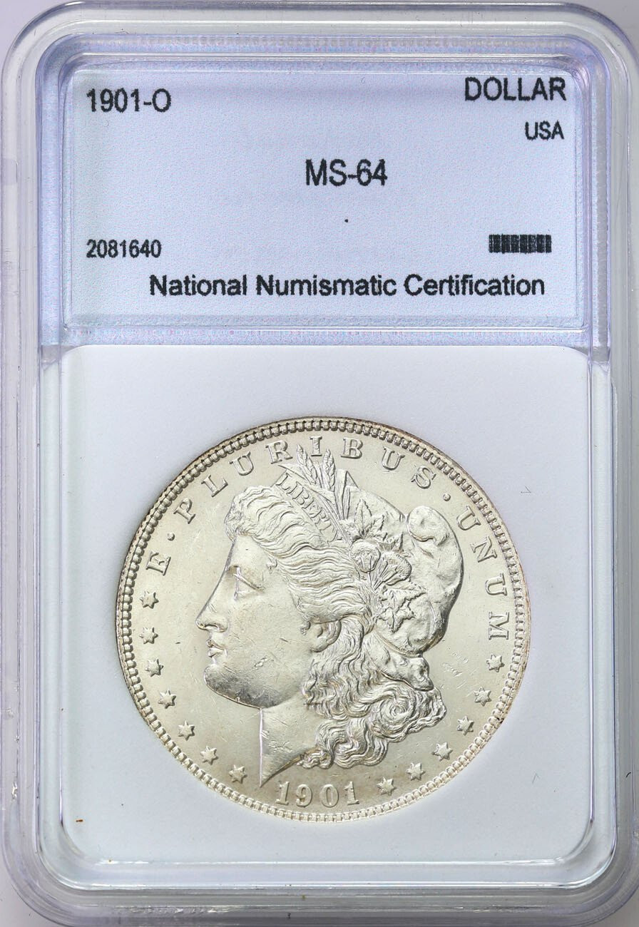 USA. Dolar 1901 O, Nowy Orlean NNC MS 64