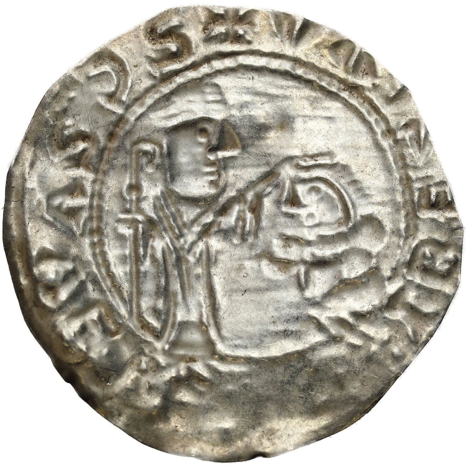 Bolesław III Krzywousty (1102-1138). Brakteat absolucyjny, po 1113 r. Kraków lub Gniezno
