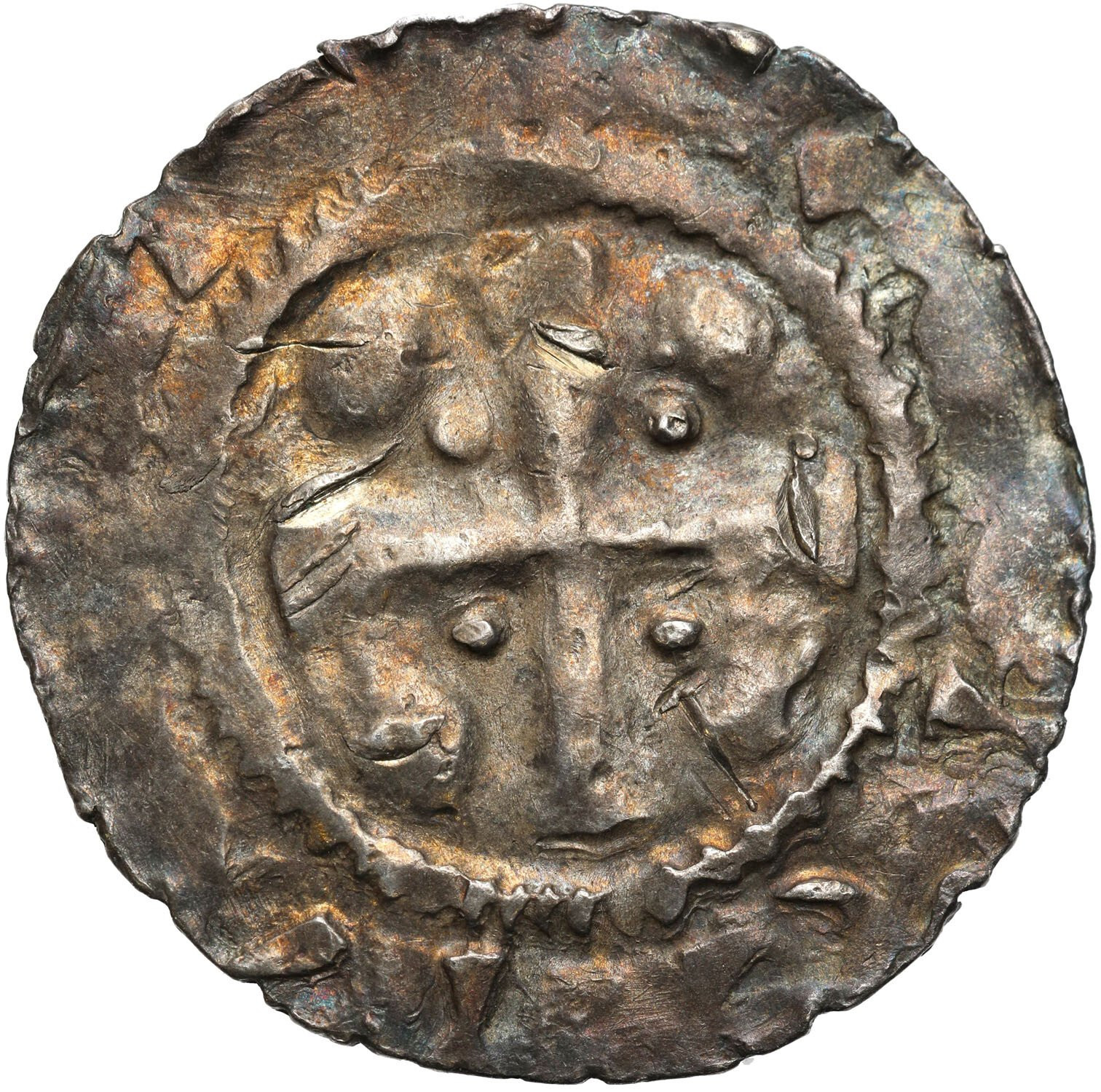 Niemcy, Frankonia - Moguncja. Abp Willigis (975–1011). Denar 
